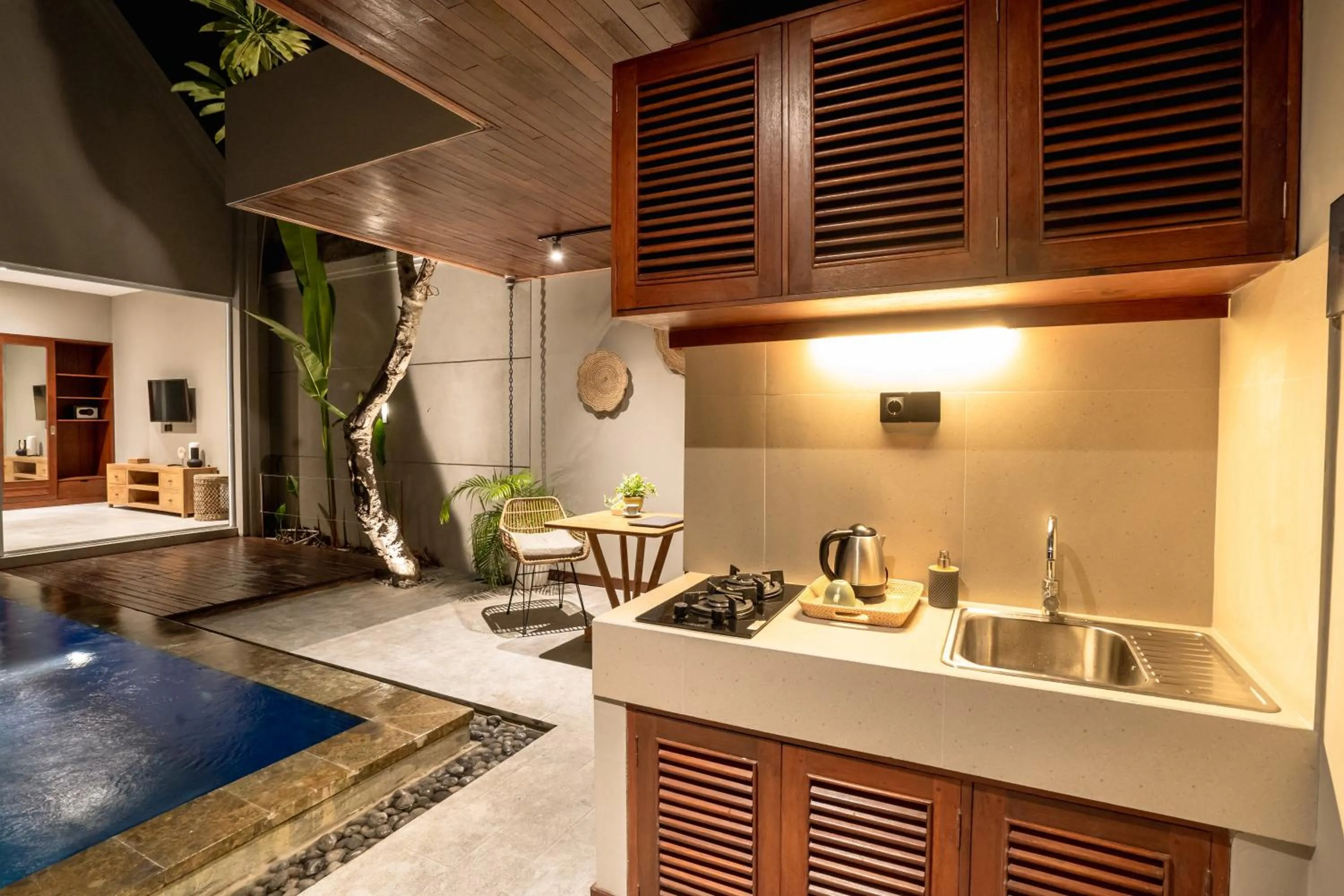 kitchen in Damarya Villa Canggu by Samhita Bali