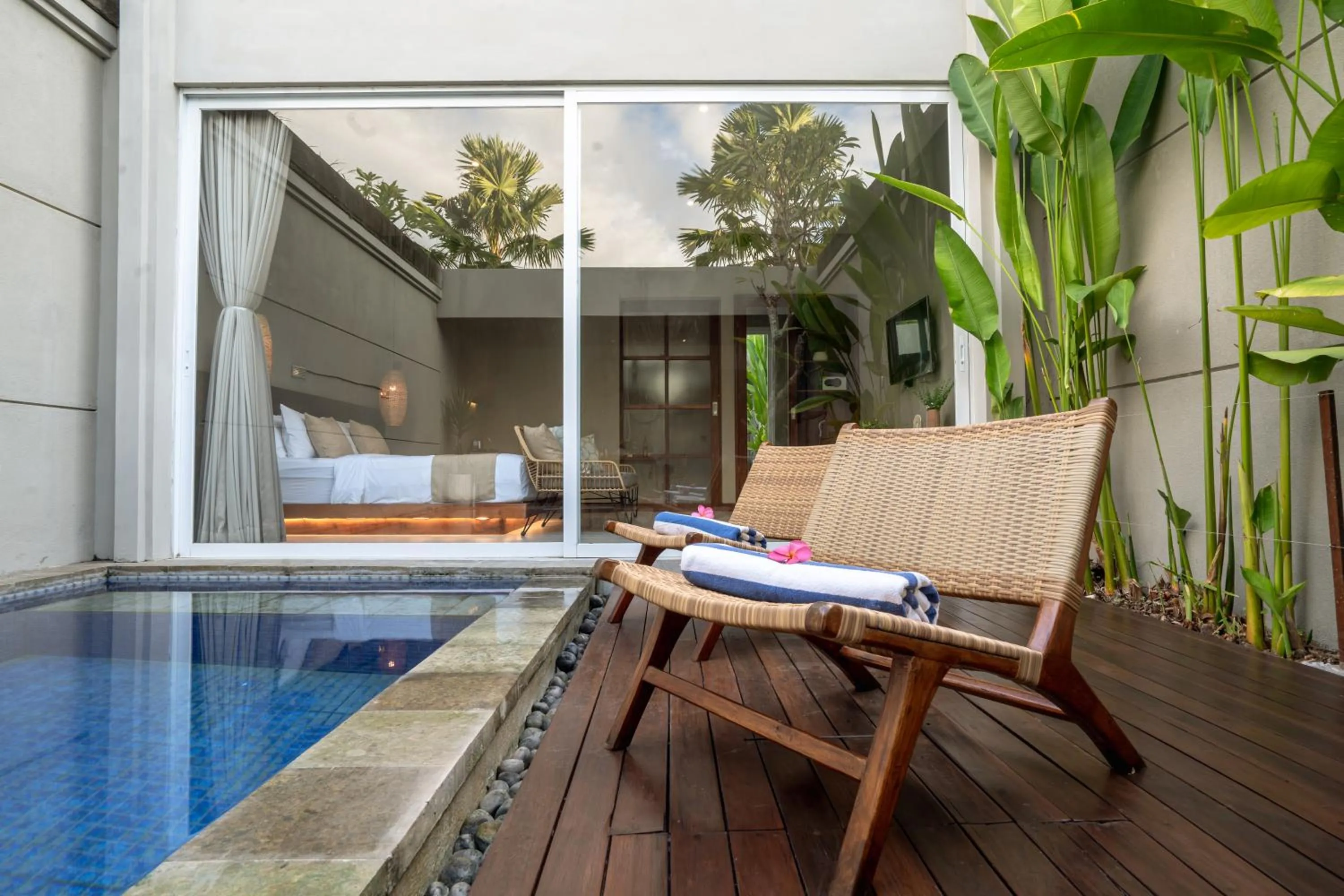 Pool view in Damarya Villa Canggu by Samhita Bali
