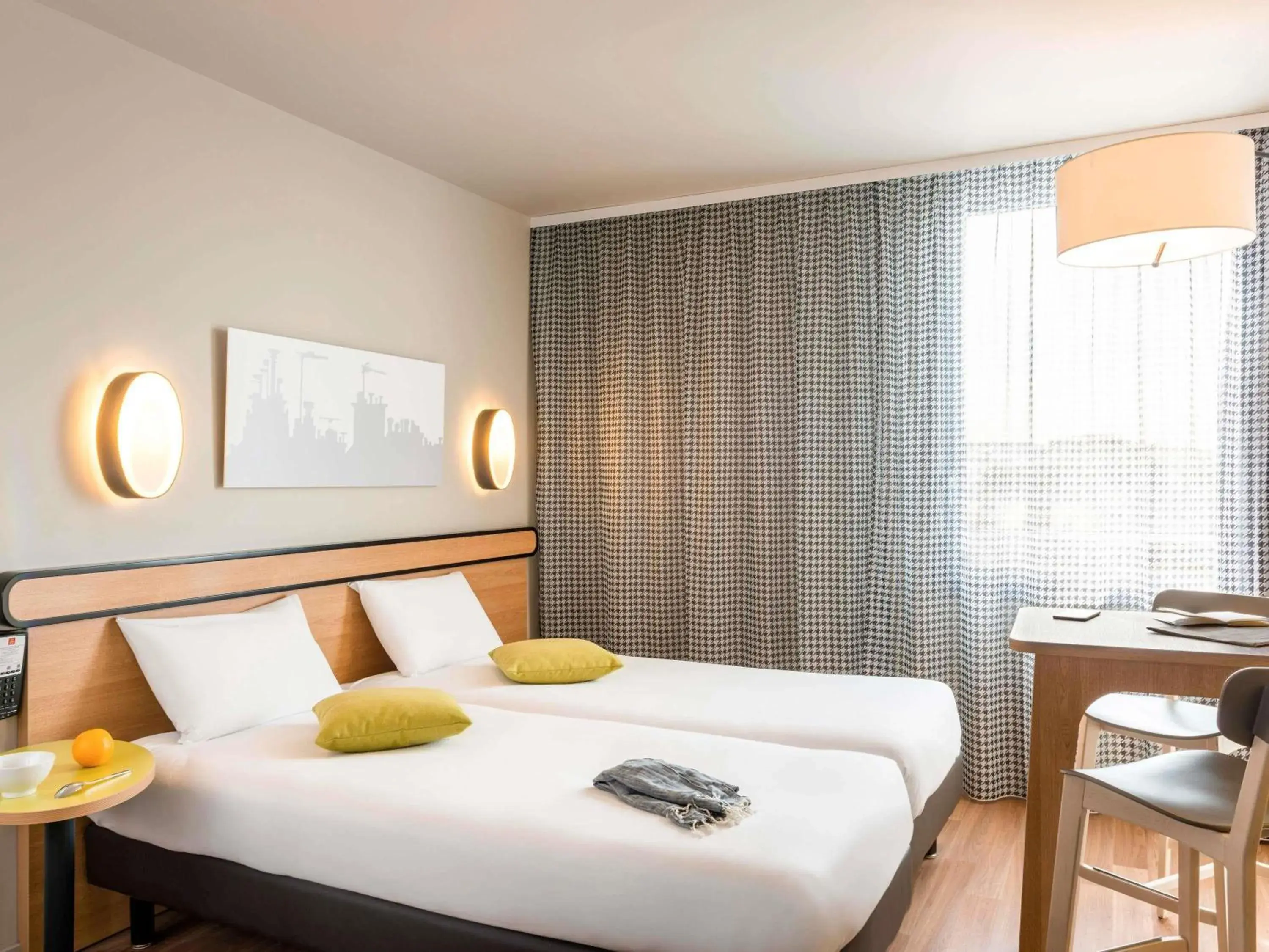 Bedroom, Bed in Aparthotel Adagio Access Paris Massy Gare Bedroom, Bed in Aparthotel Adagio Access Paris Massy Gare