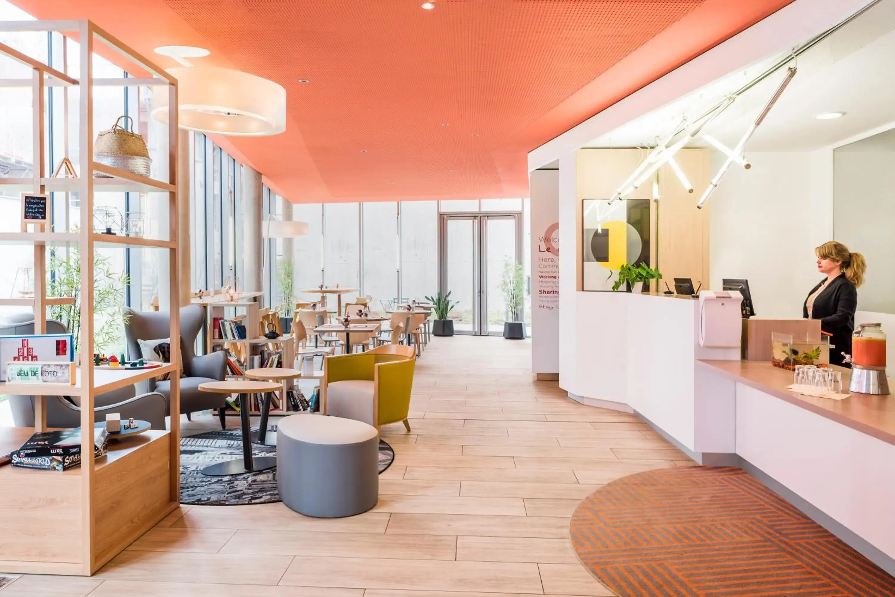 Lobby or reception in Aparthotel Adagio Access Paris Massy Gare Lobby or reception in Aparthotel Adagio Access Paris Massy Gare