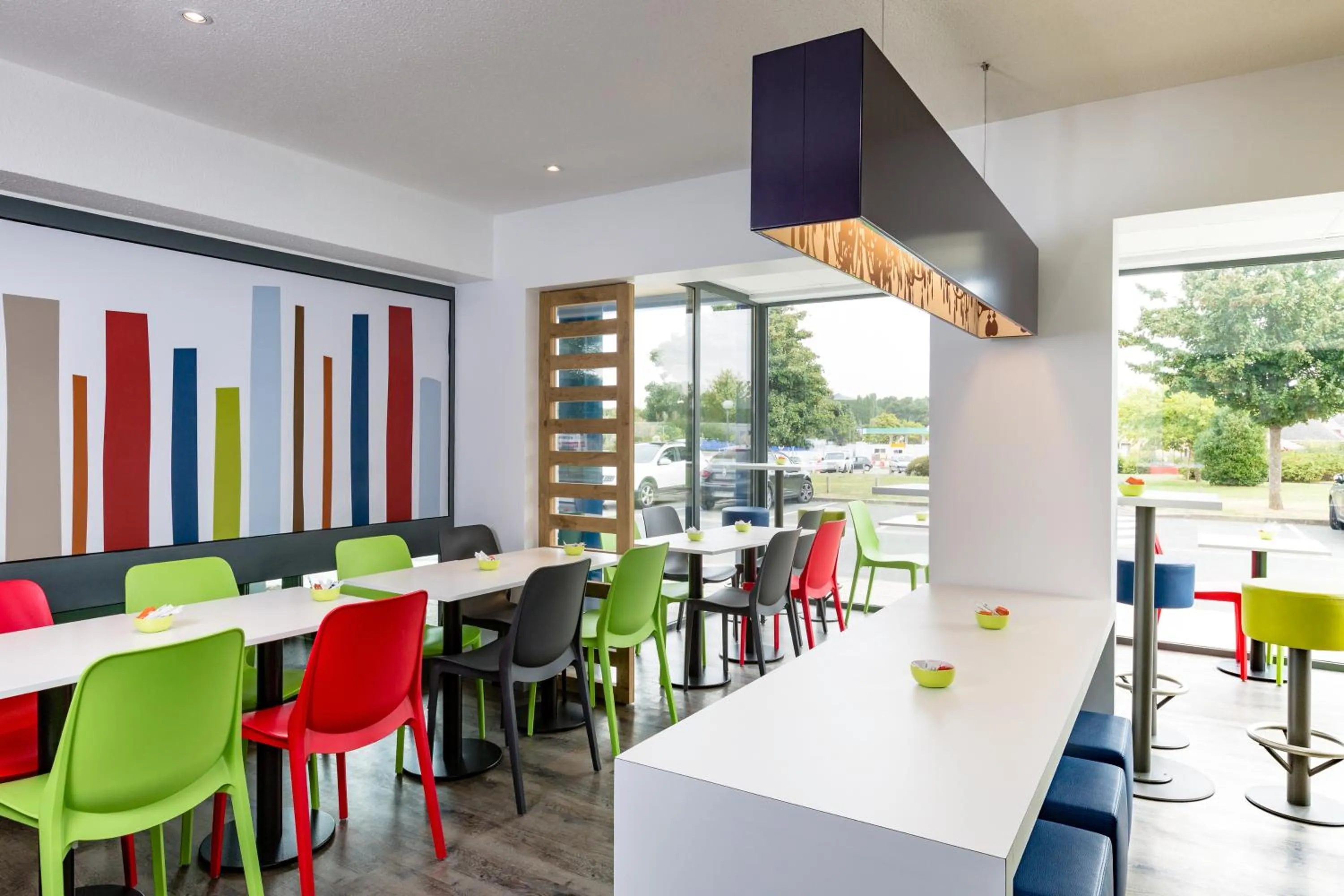 Buffet breakfast in Ibis Budget Angers Parc des Expositions