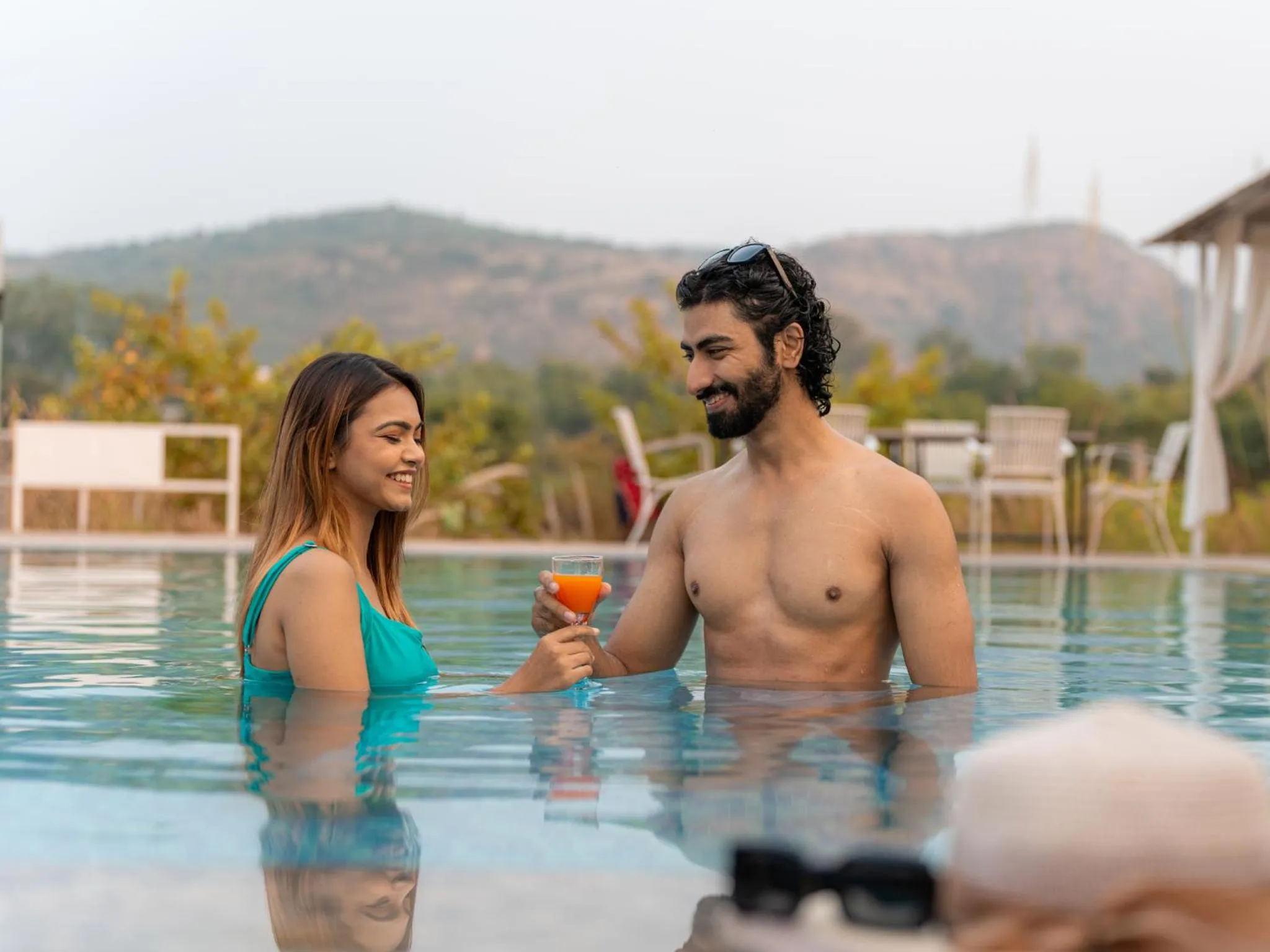 Swimming pool in Moustache Ranthambore Luxuria