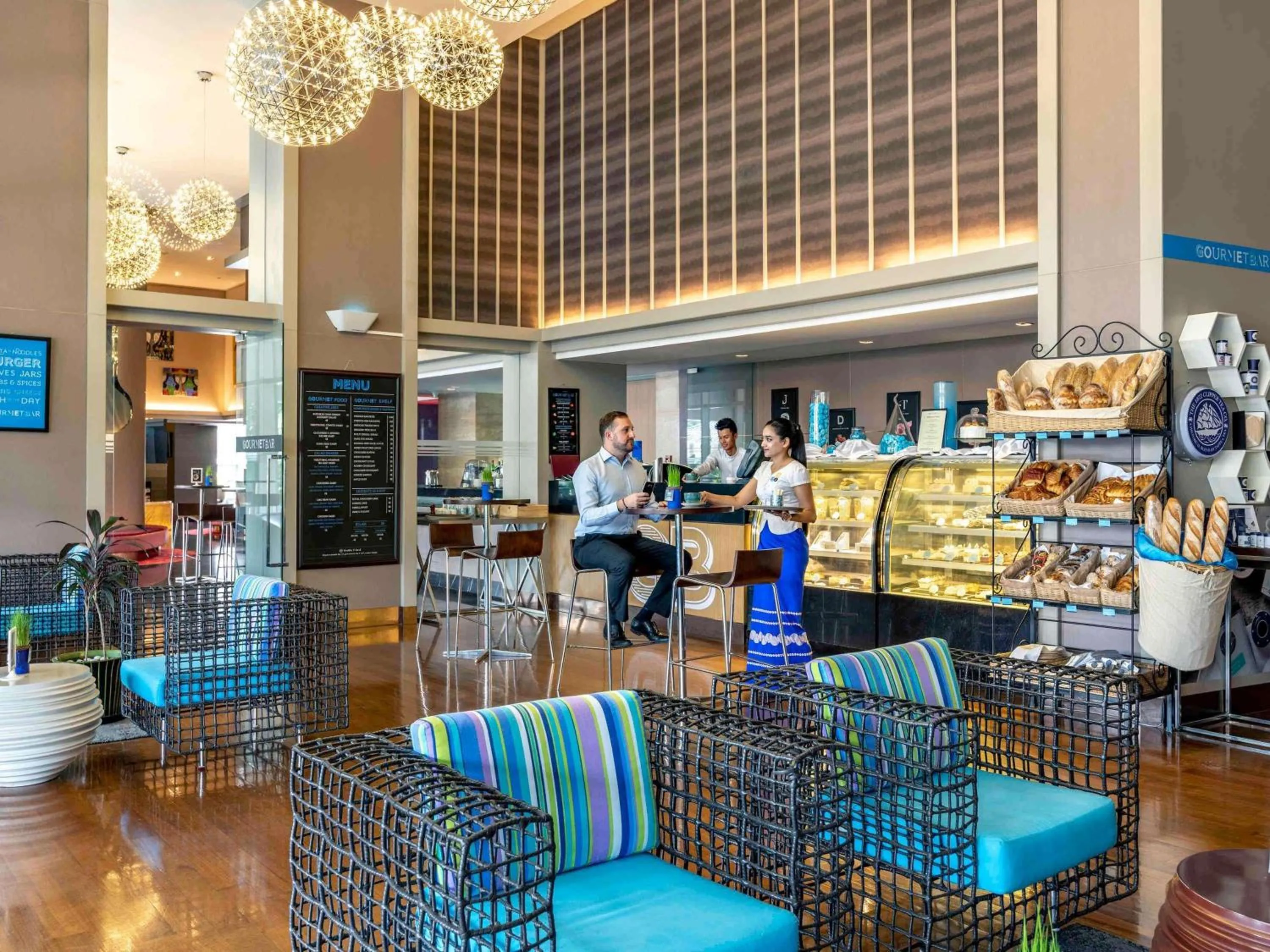 Lounge or bar in Novotel Yangon Max