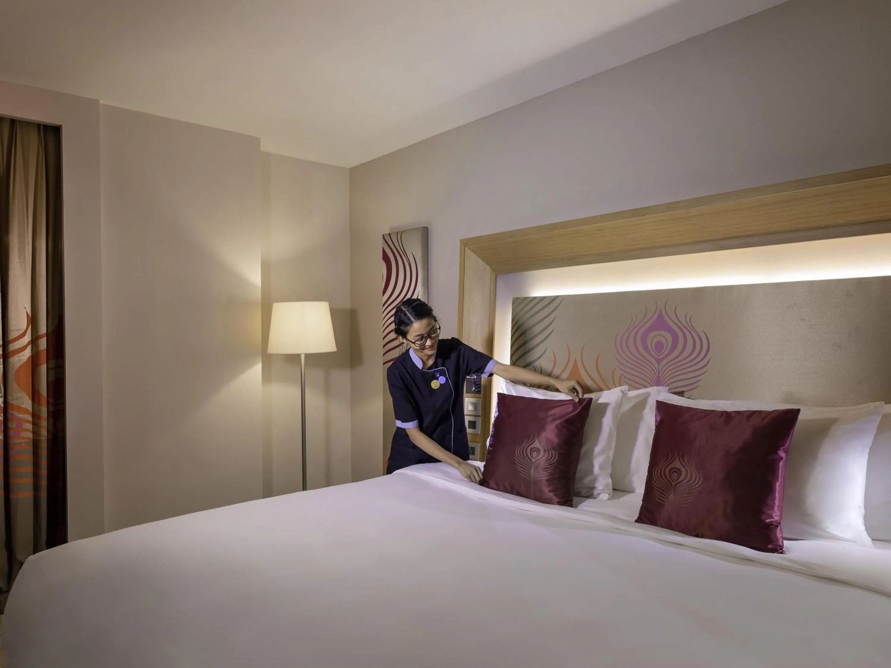 Bedroom, Bed in Novotel Yangon Max