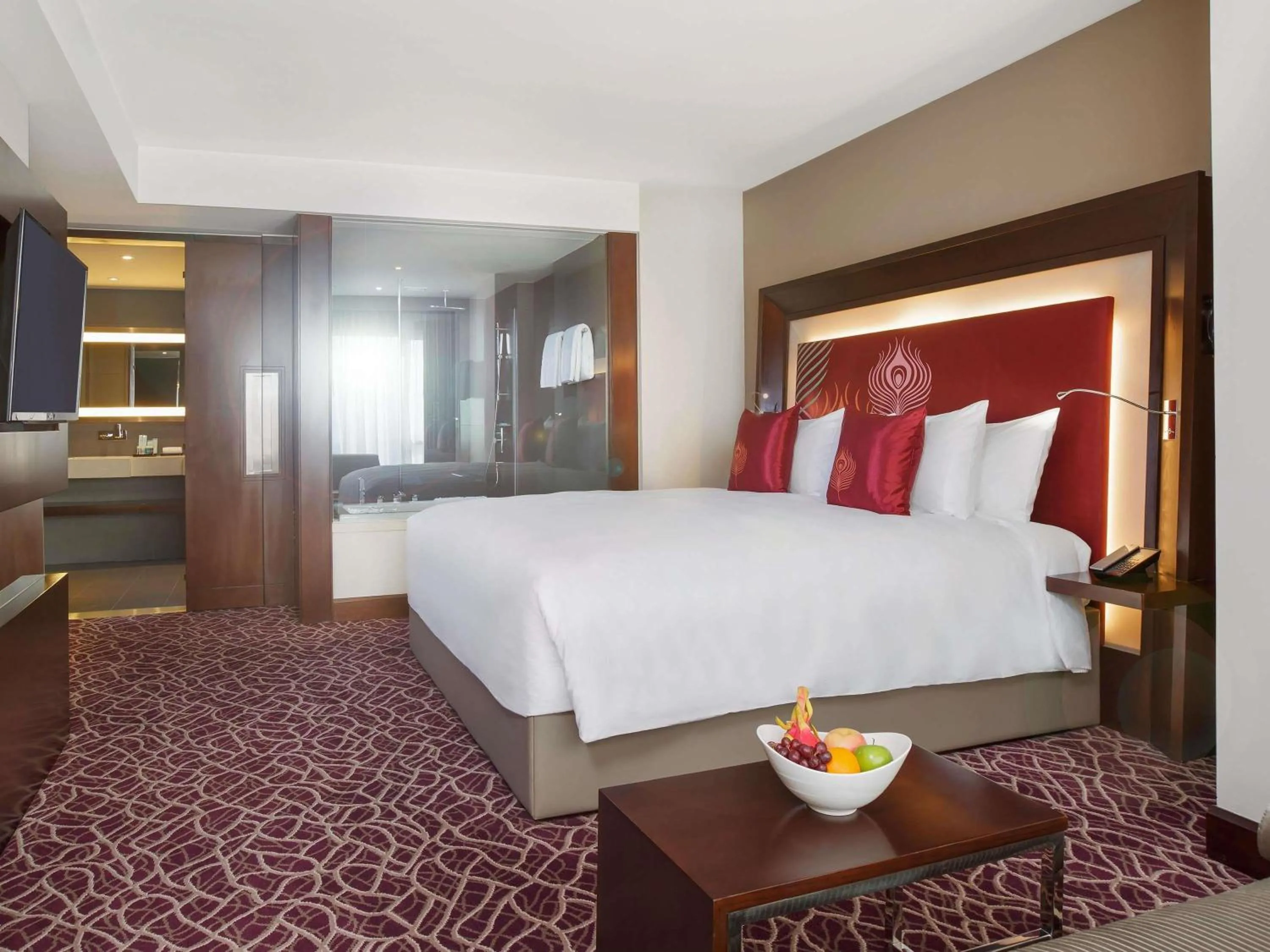 Photo of the whole room, Bed in Novotel Yangon Max