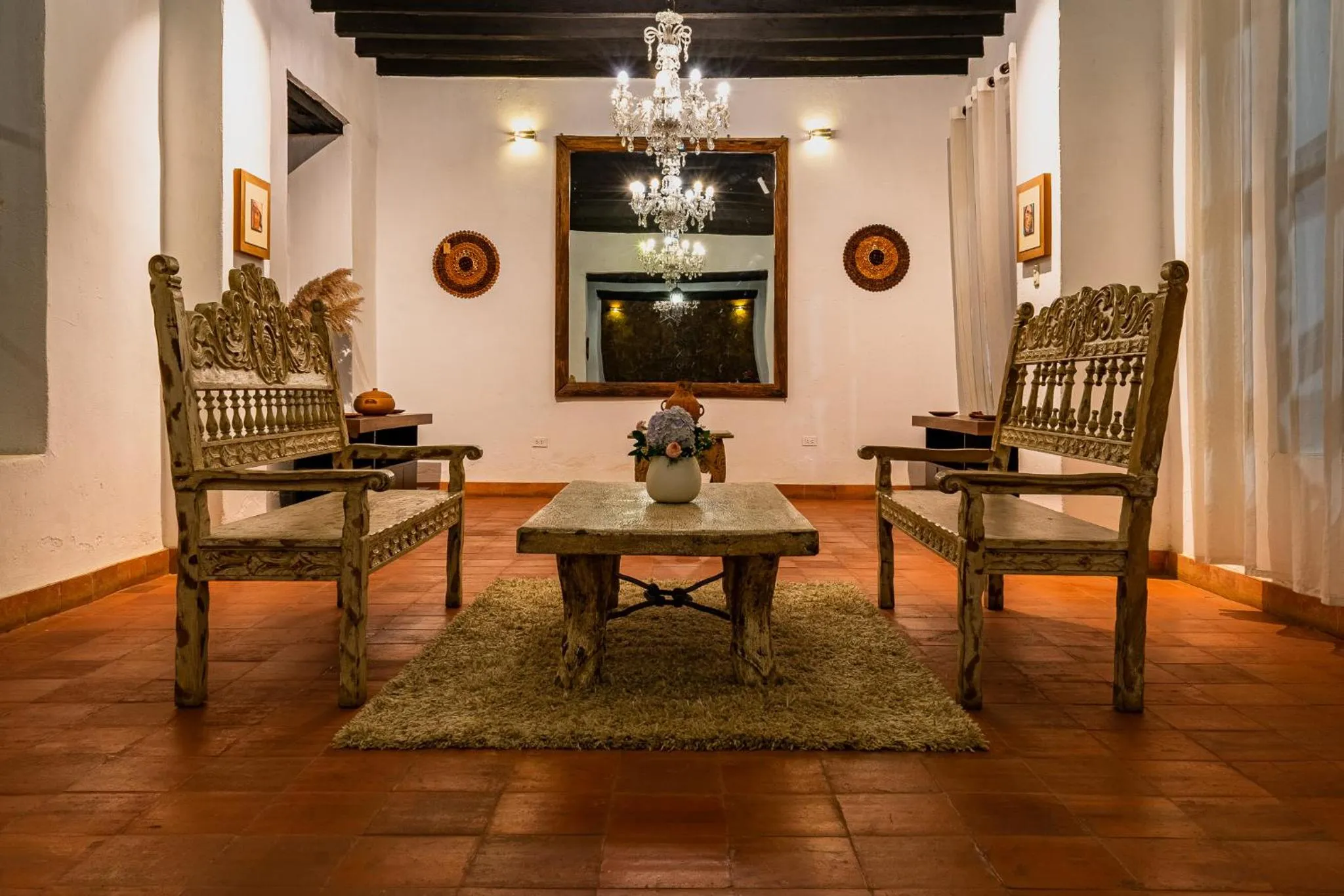 Living room in La Xalca Hotel - Asociado Casa Andina