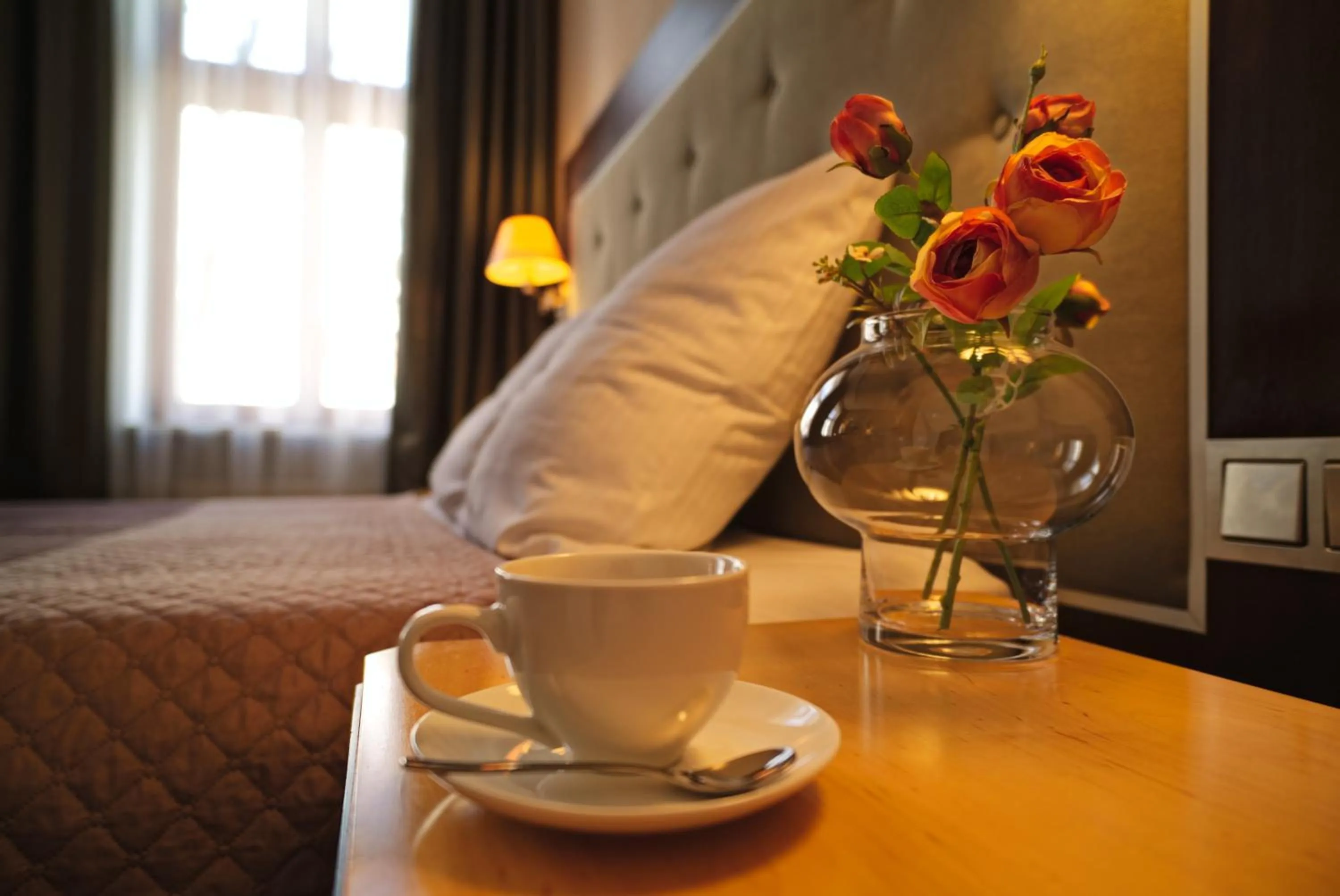 Photo of the whole room, Bed in DK Dyplomat