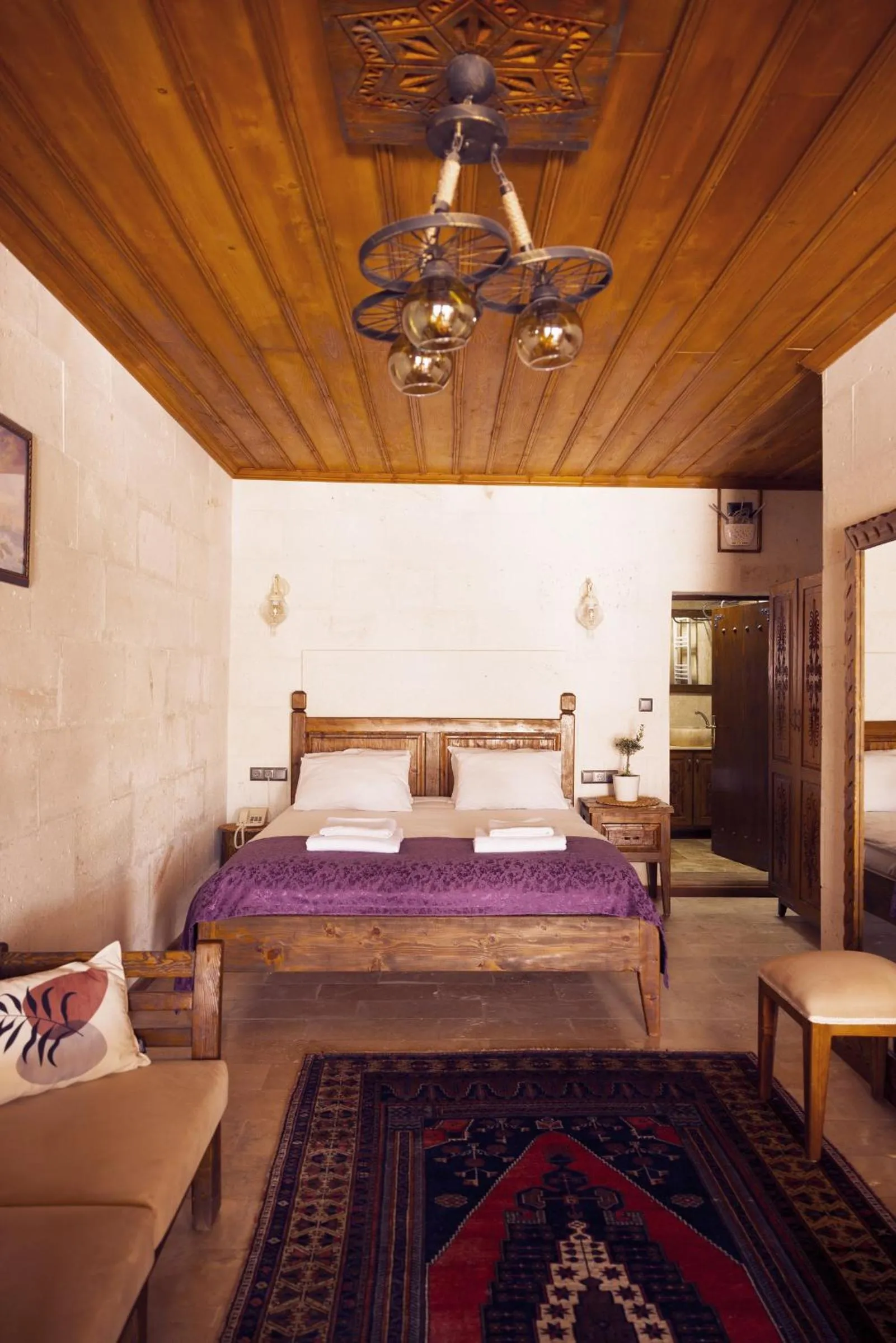 Bed in Göreme Stone Age