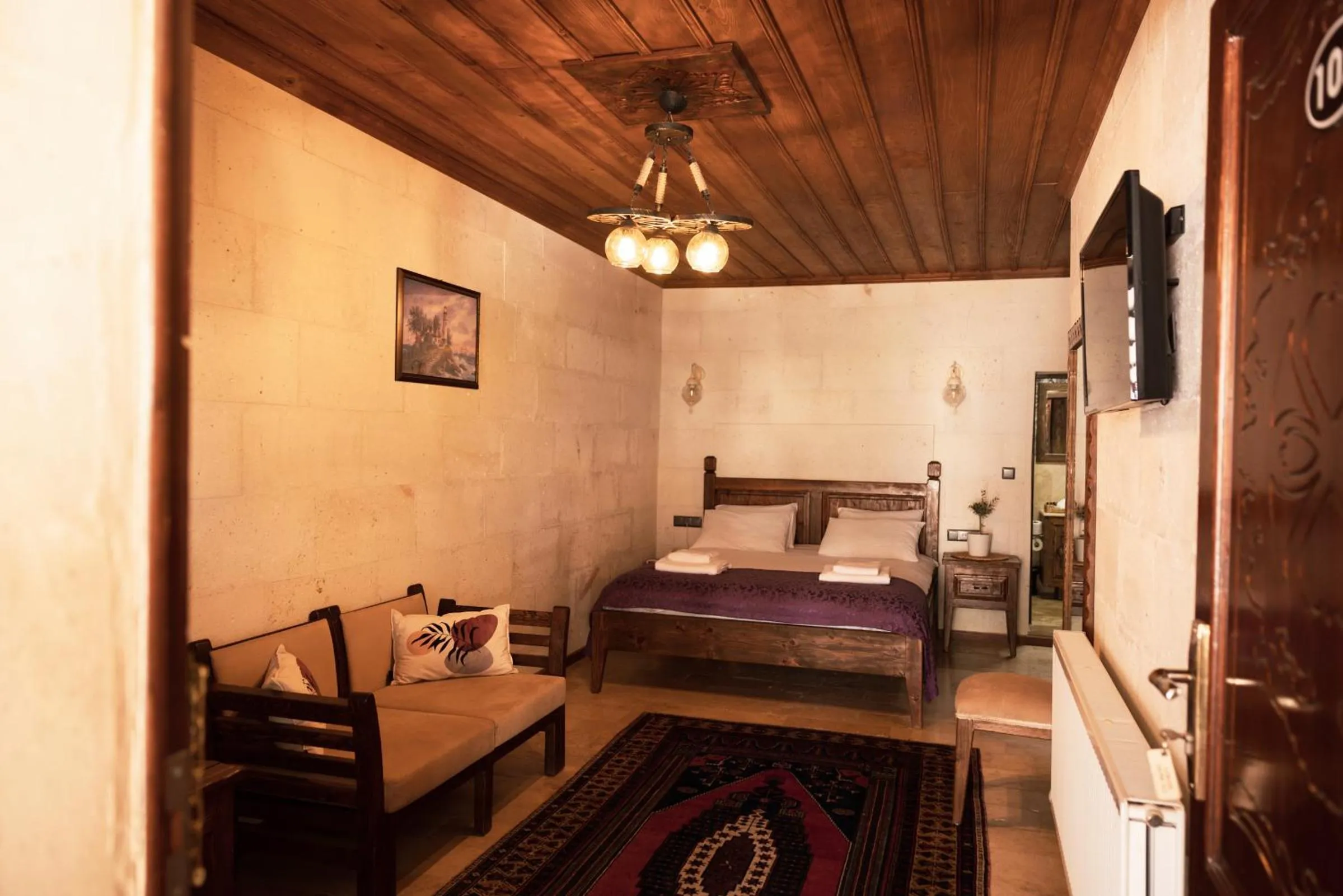 Bed in Göreme Stone Age