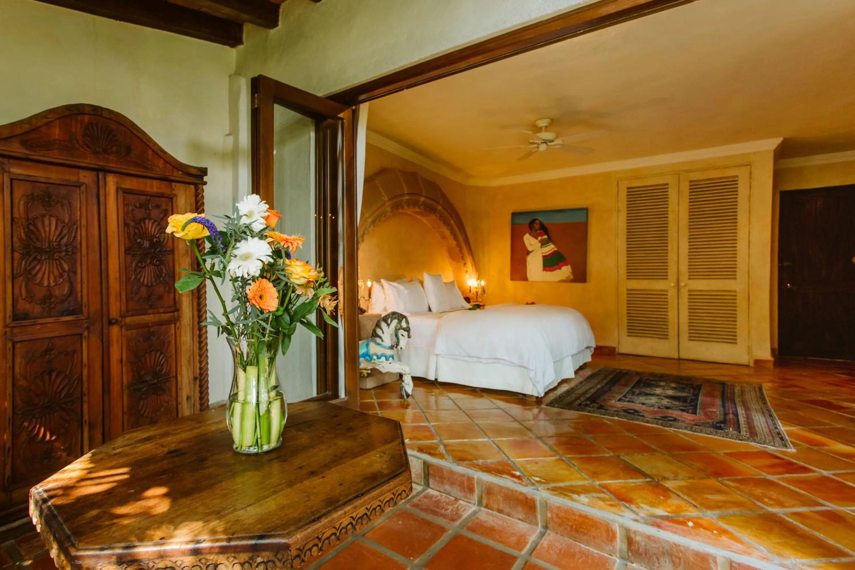 Photo of the whole room, Bed in Hacienda San Angel