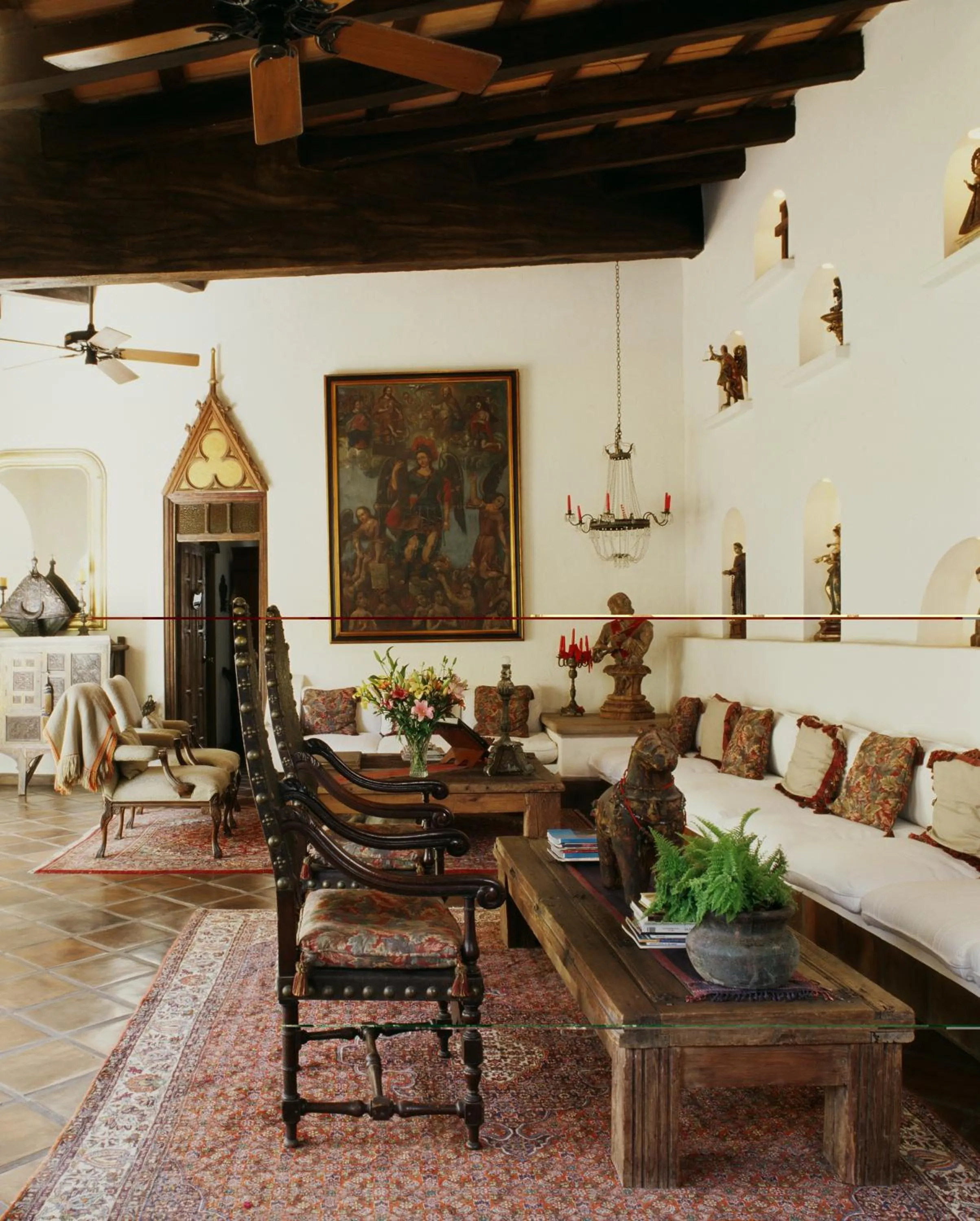 Living room in Hacienda San Angel