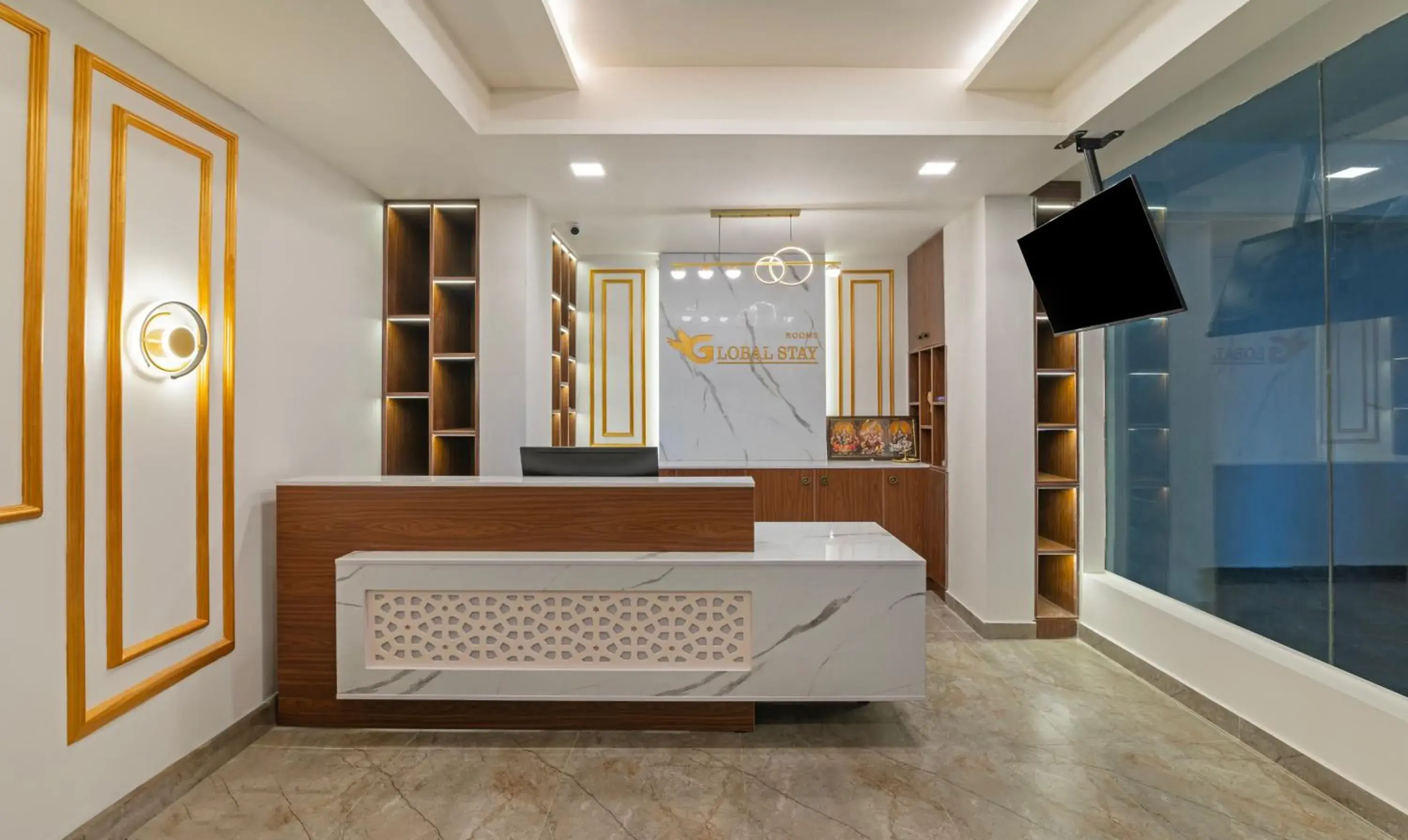 Lobby or reception in Treebo Global Stay, Jayanagar Lobby or reception in Treebo Global Stay, Jayanagar