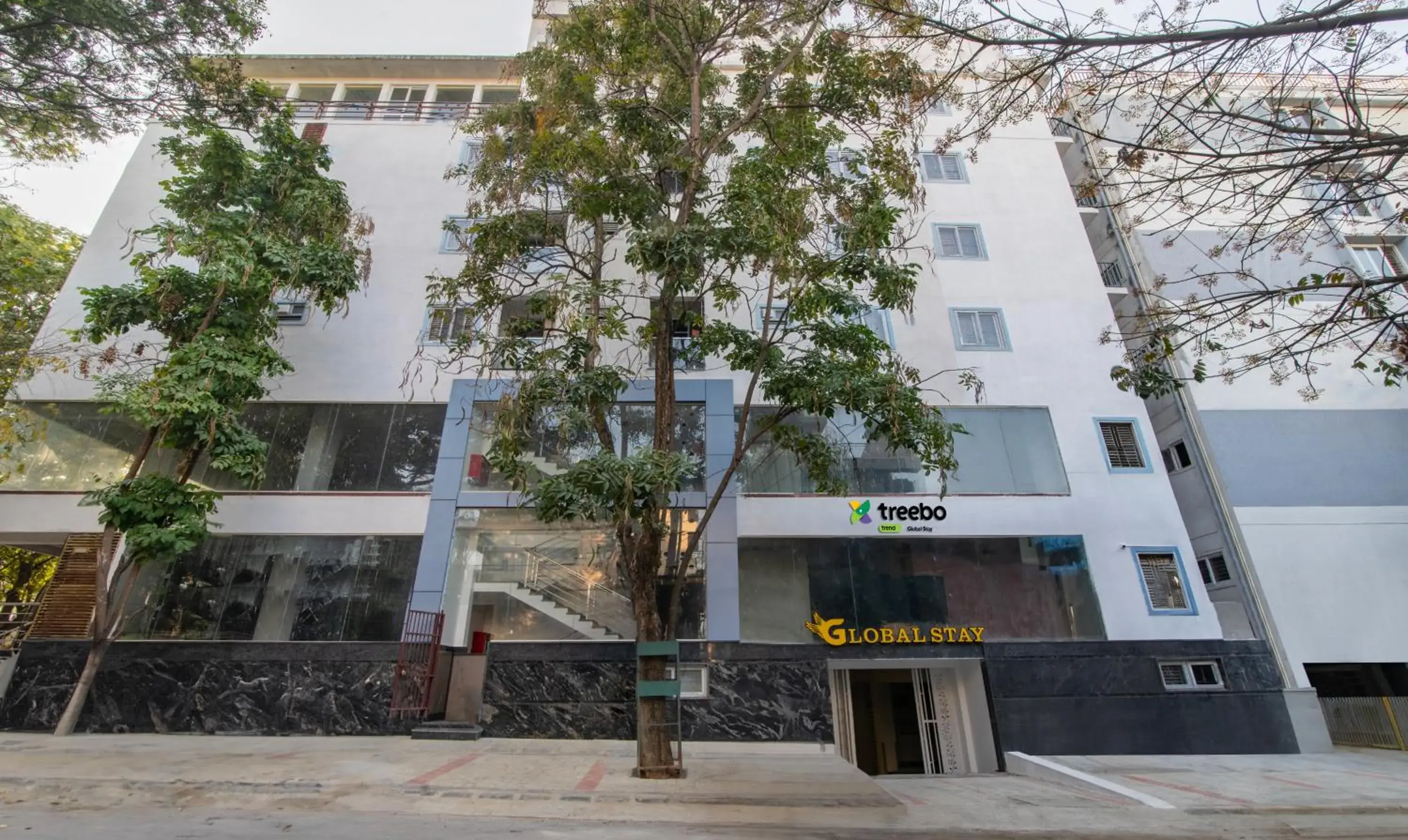Facade/entrance in Treebo Global Stay, Jayanagar Facade/entrance in Treebo Global Stay, Jayanagar