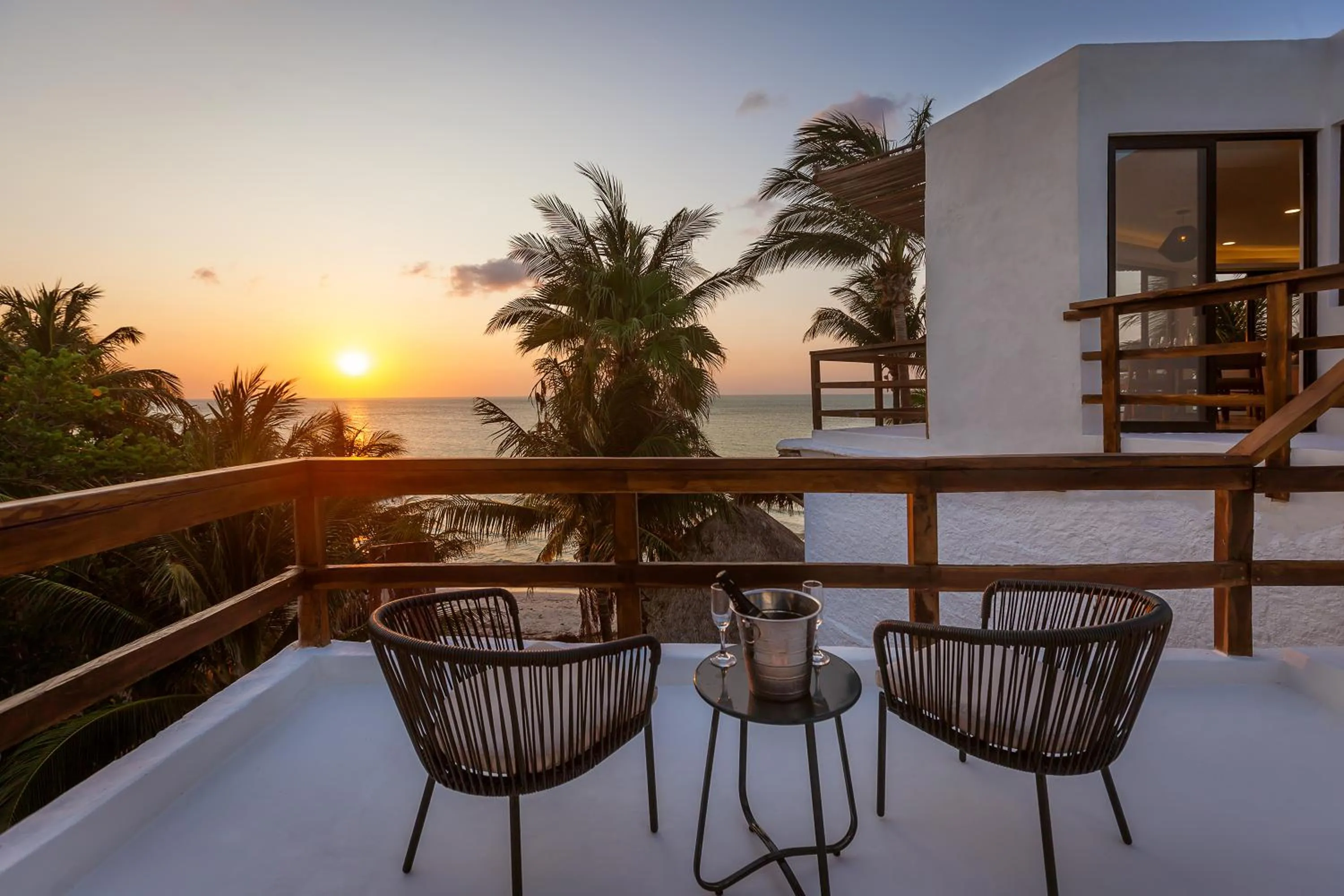 Balcony/Terrace in Beachfront Hotel La Palapa - Adults Only