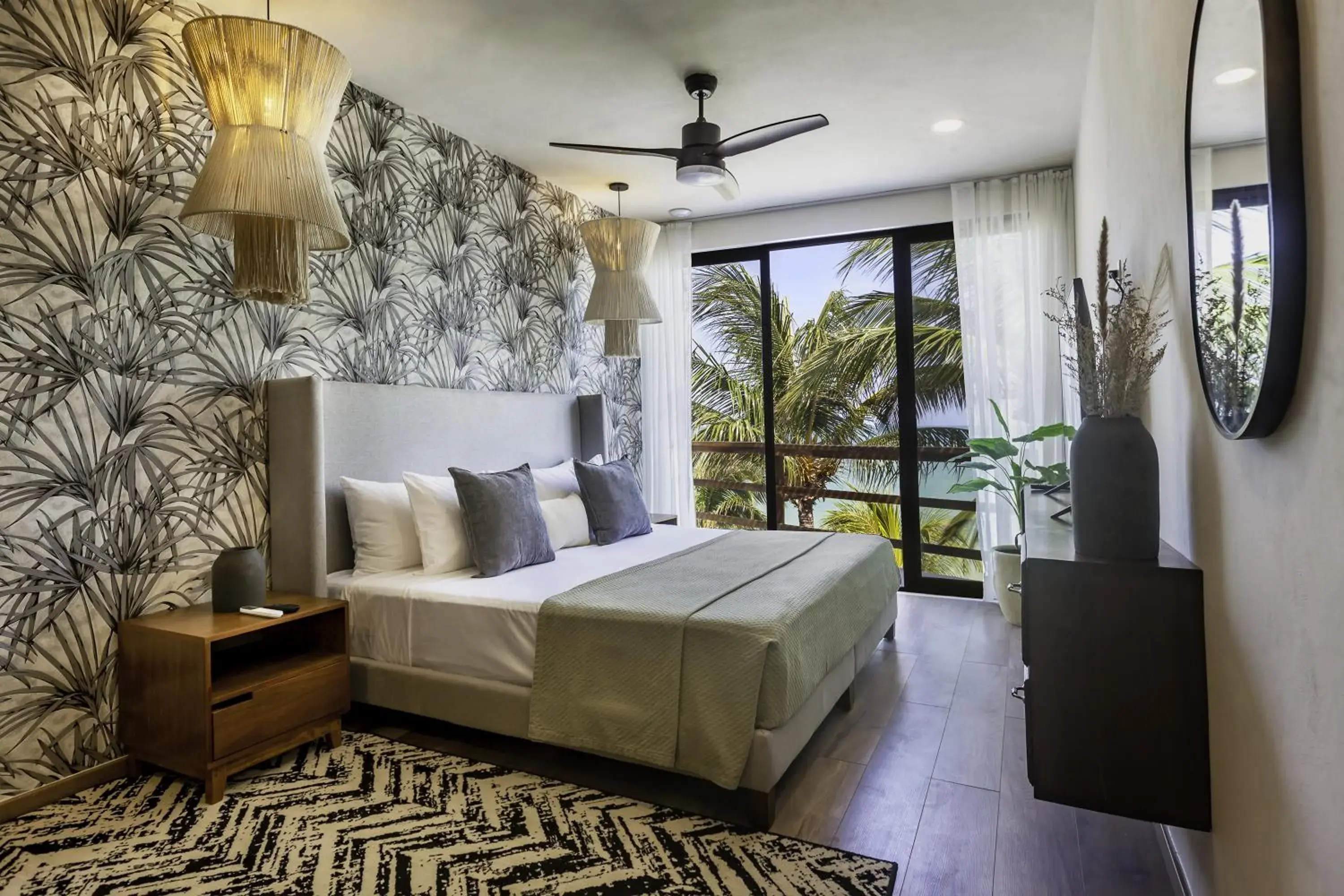 Bedroom, Bed in Beachfront Hotel La Palapa - Adults Only Bedroom, Bed in Beachfront Hotel La Palapa - Adults Only