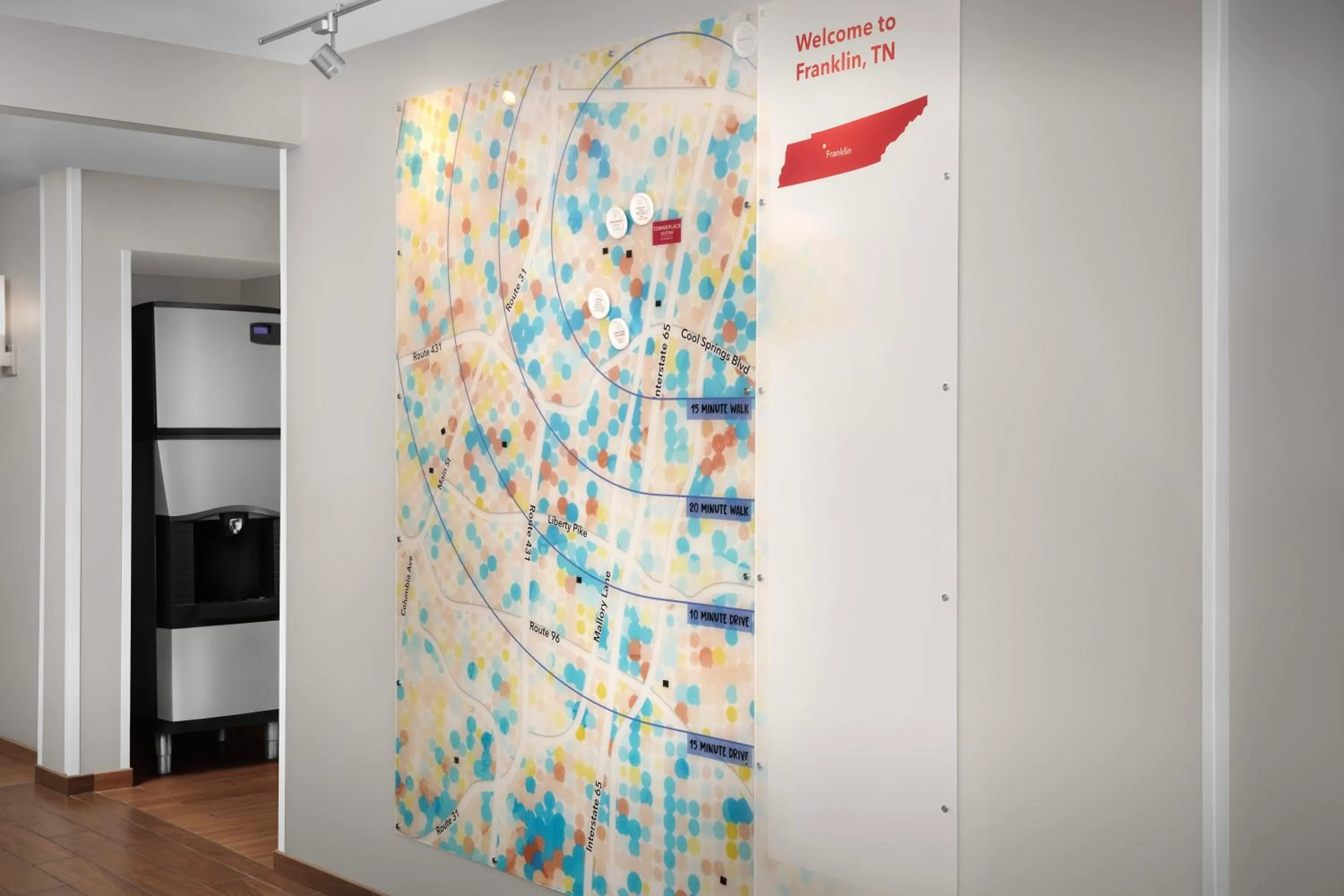 Lobby or reception in TownePlace Suites by Marriott Franklin Cool Springs