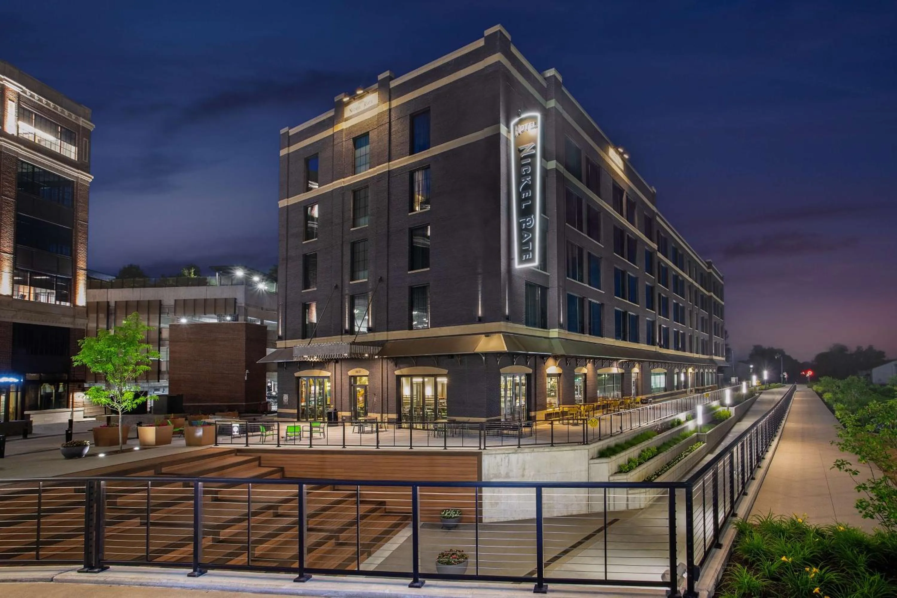 Property building in Hotel Nickel Plate Fishers, Tapestry Collection By Hilton