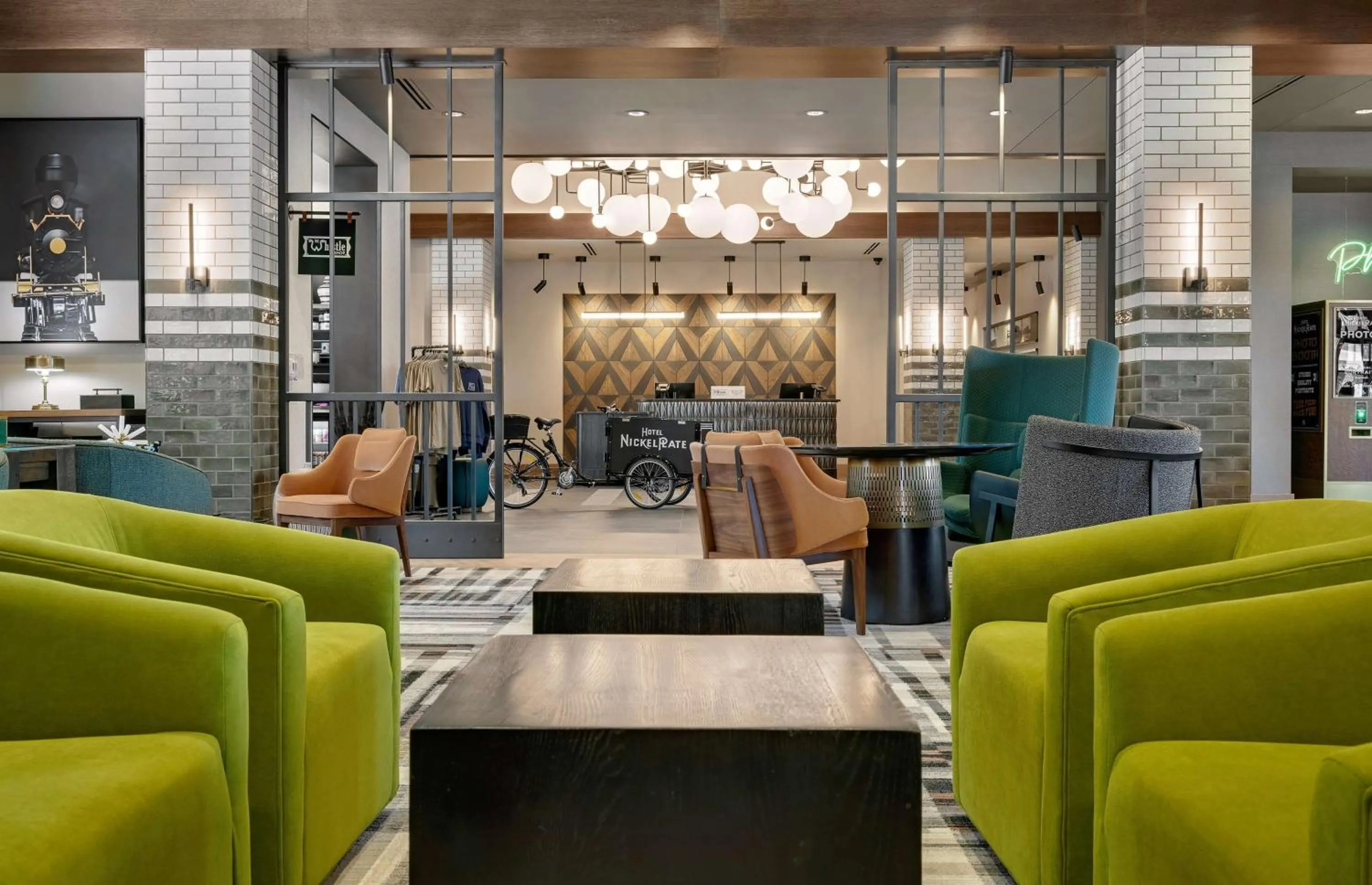 Lobby or reception in Hotel Nickel Plate Fishers, Tapestry Collection By Hilton