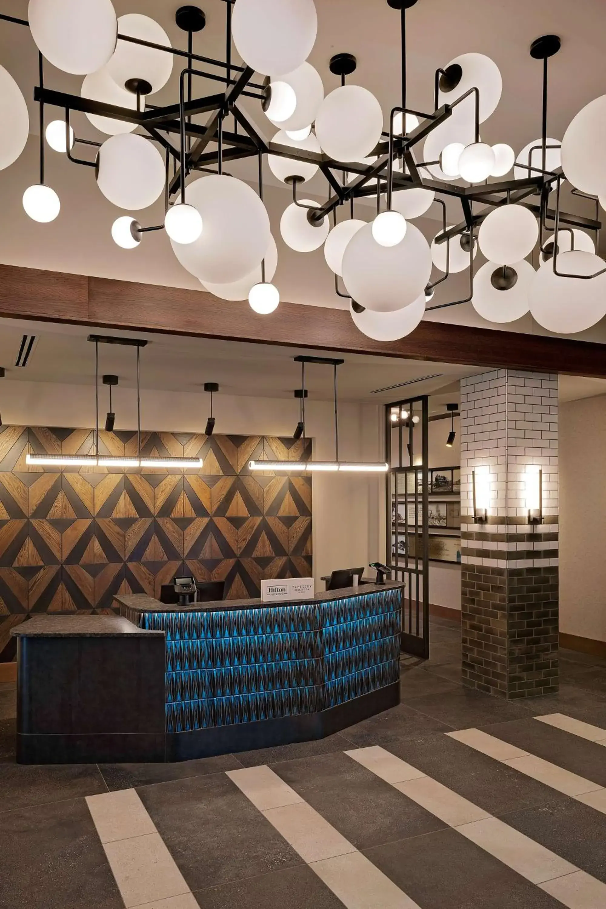 Lobby or reception in Hotel Nickel Plate Fishers, Tapestry Collection By Hilton Lobby or reception in Hotel Nickel Plate Fishers, Tapestry Collection By Hilton