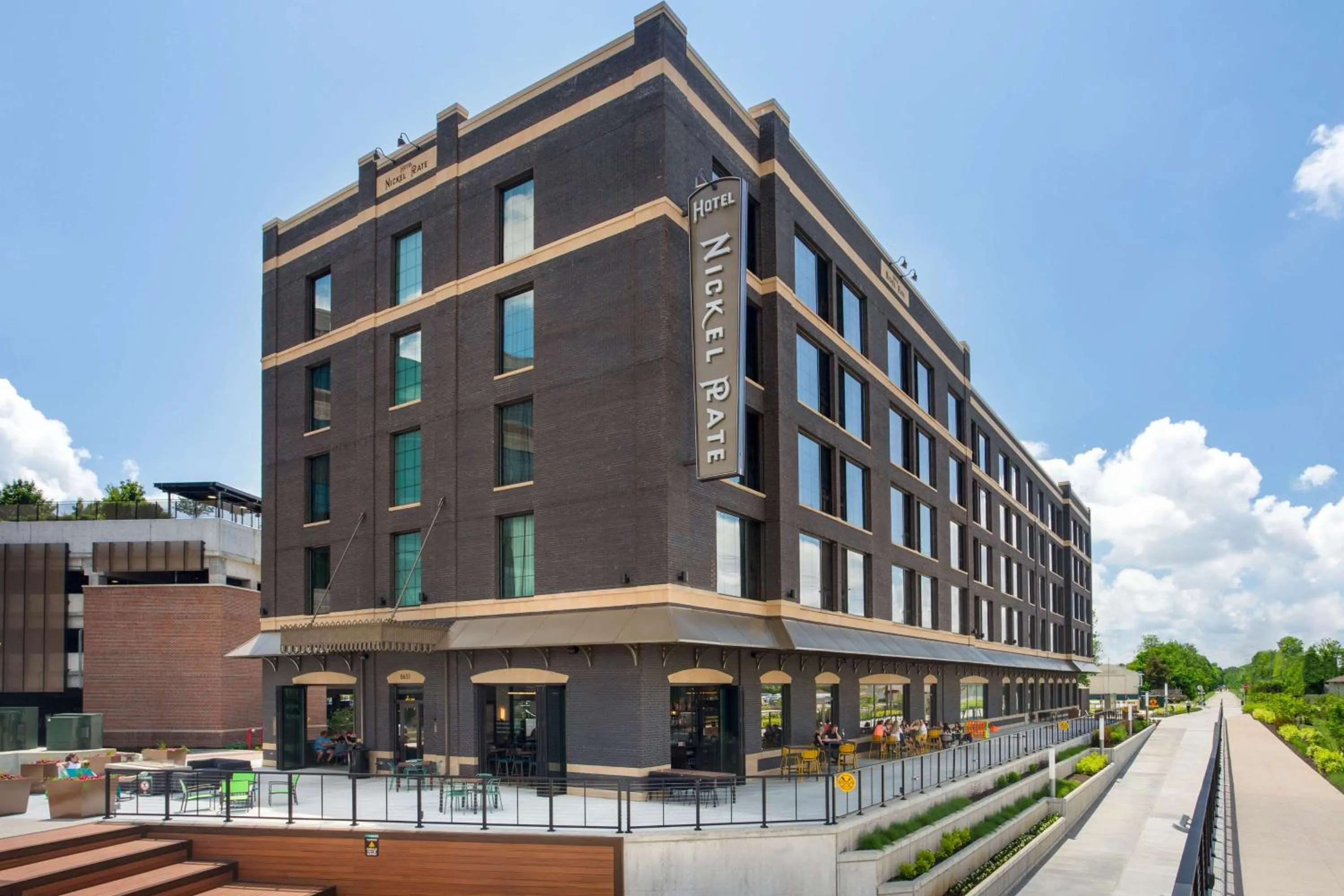 Property building in Hotel Nickel Plate Fishers, Tapestry Collection By Hilton