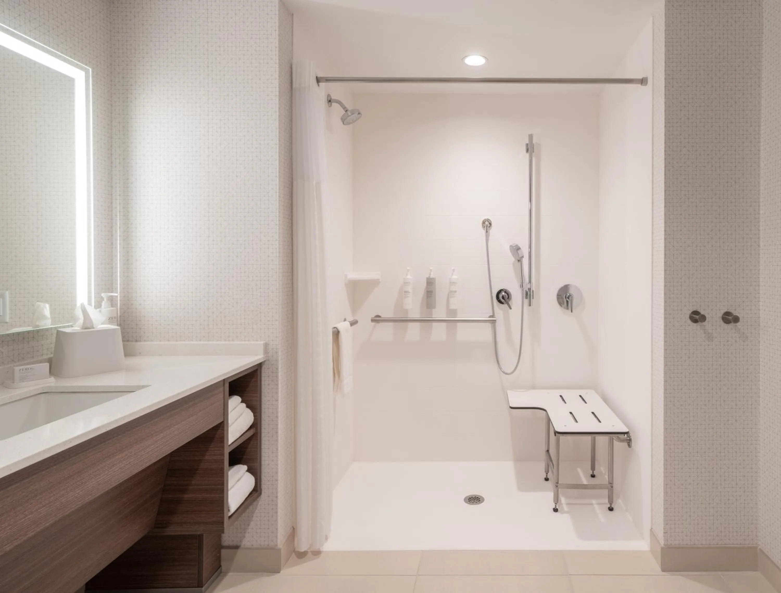 Shower in Home2 Suites by Hilton Fort Walton Beach Eglin AirForce Base