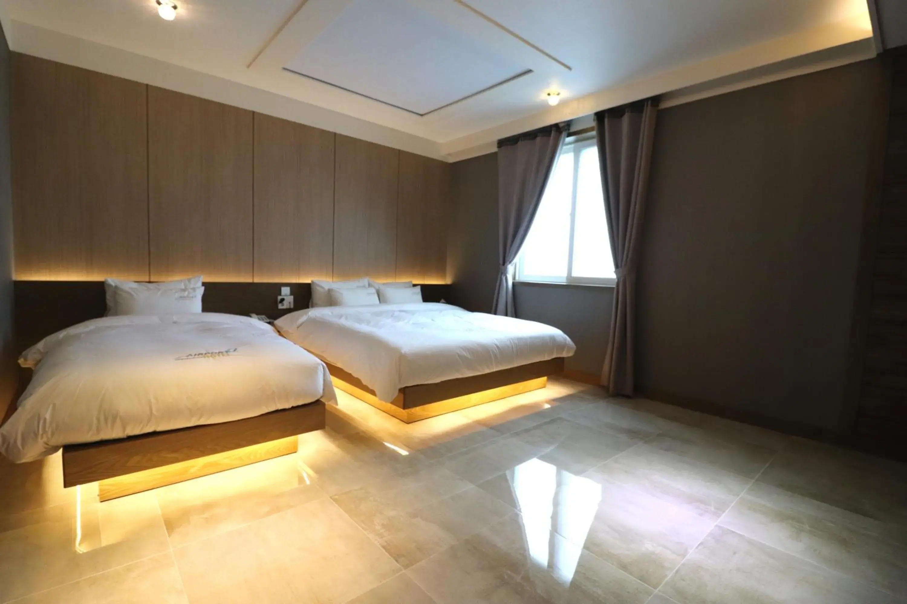 Decorative detail, Bed in Hotel Airport Decorative detail, Bed in Hotel Airport