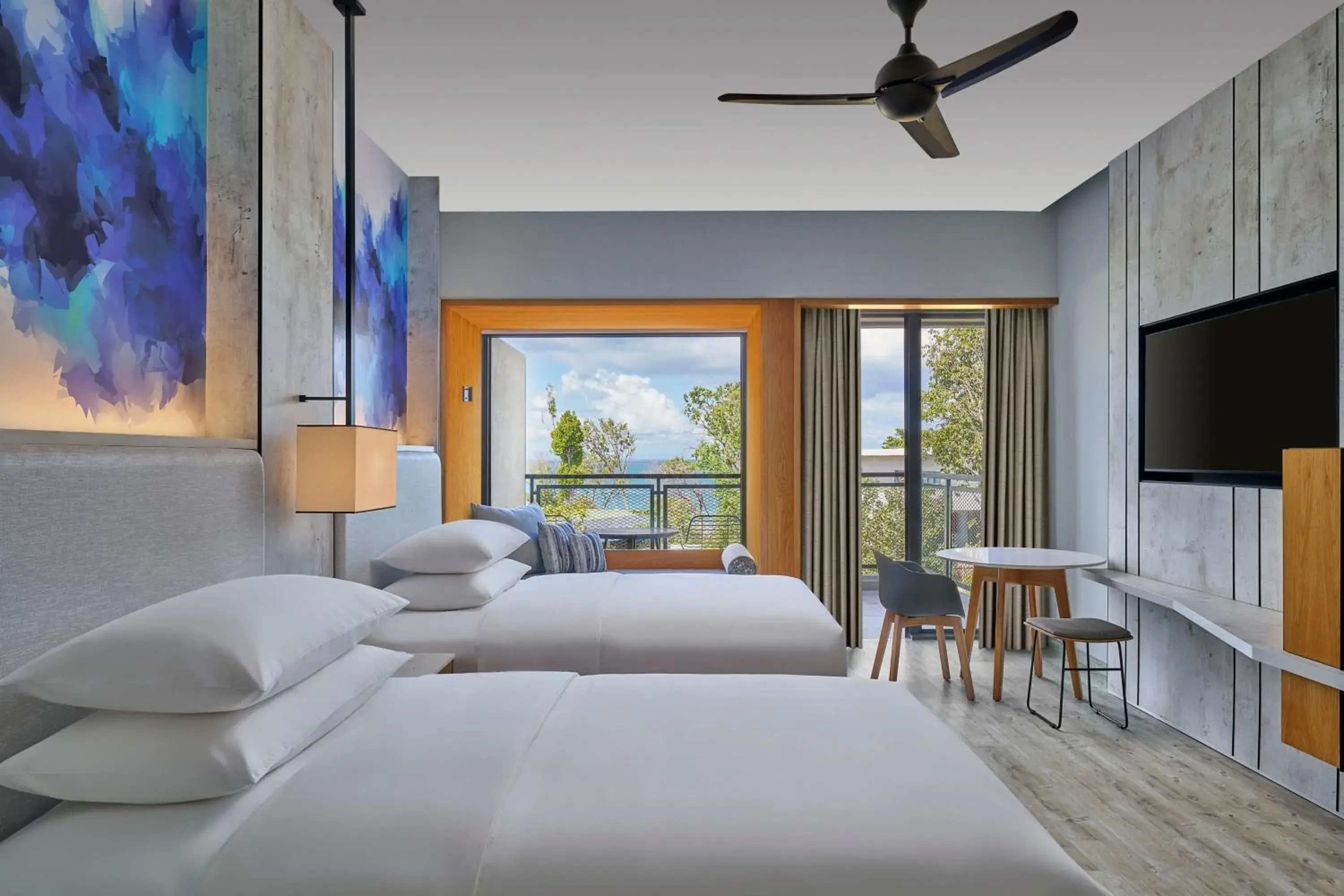 Deluxe Twin Room with Sunset View in Perhentian Marriott Resort & Spa Deluxe Twin Room with Sunset View in Perhentian Marriott Resort & Spa