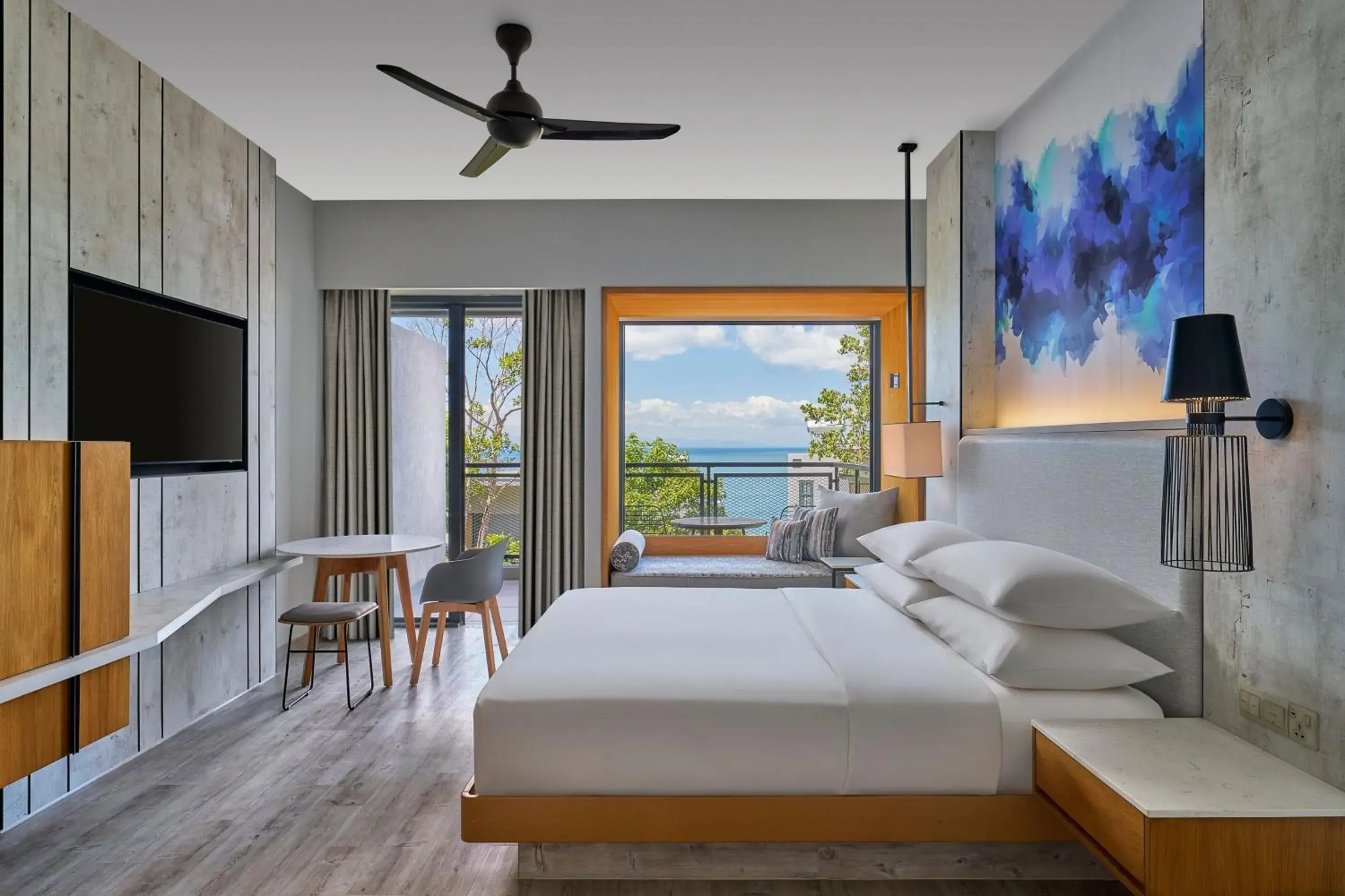 Deluxe King Room with Partial Sea View in Perhentian Marriott Resort & Spa Deluxe King Room with Partial Sea View in Perhentian Marriott Resort & Spa