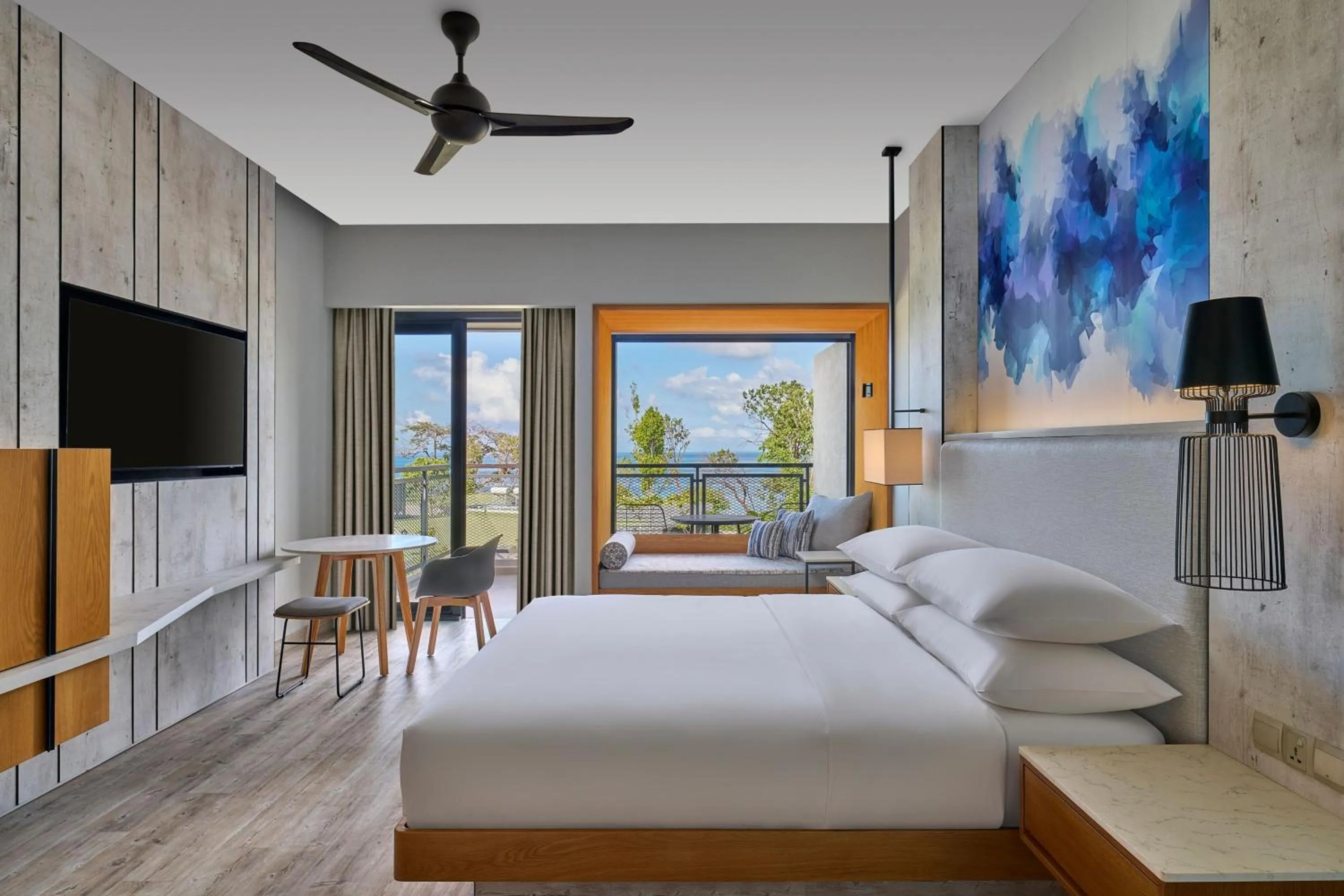 Photo of the whole room, Bed in Perhentian Marriott Resort & Spa