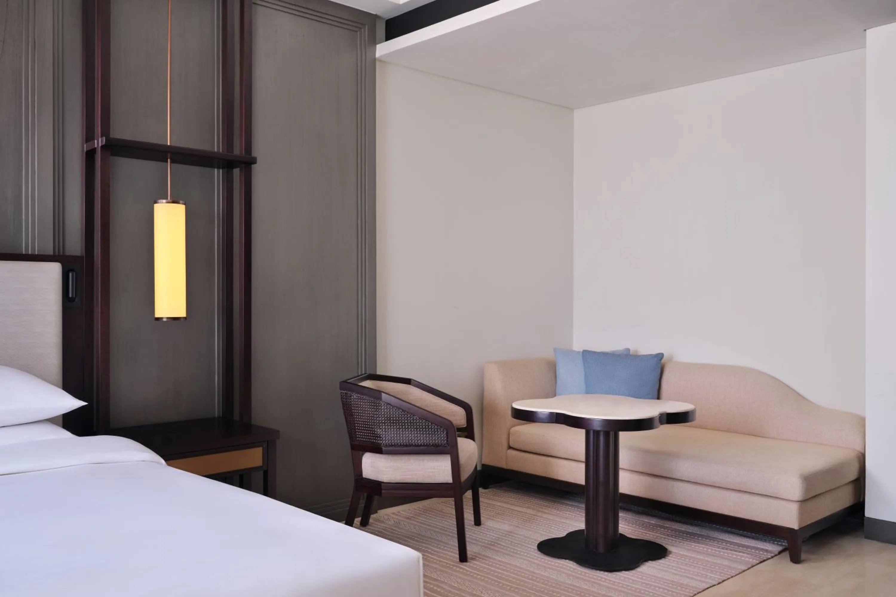 Seating area, Bed in Lampung Marriott Resort & Spa