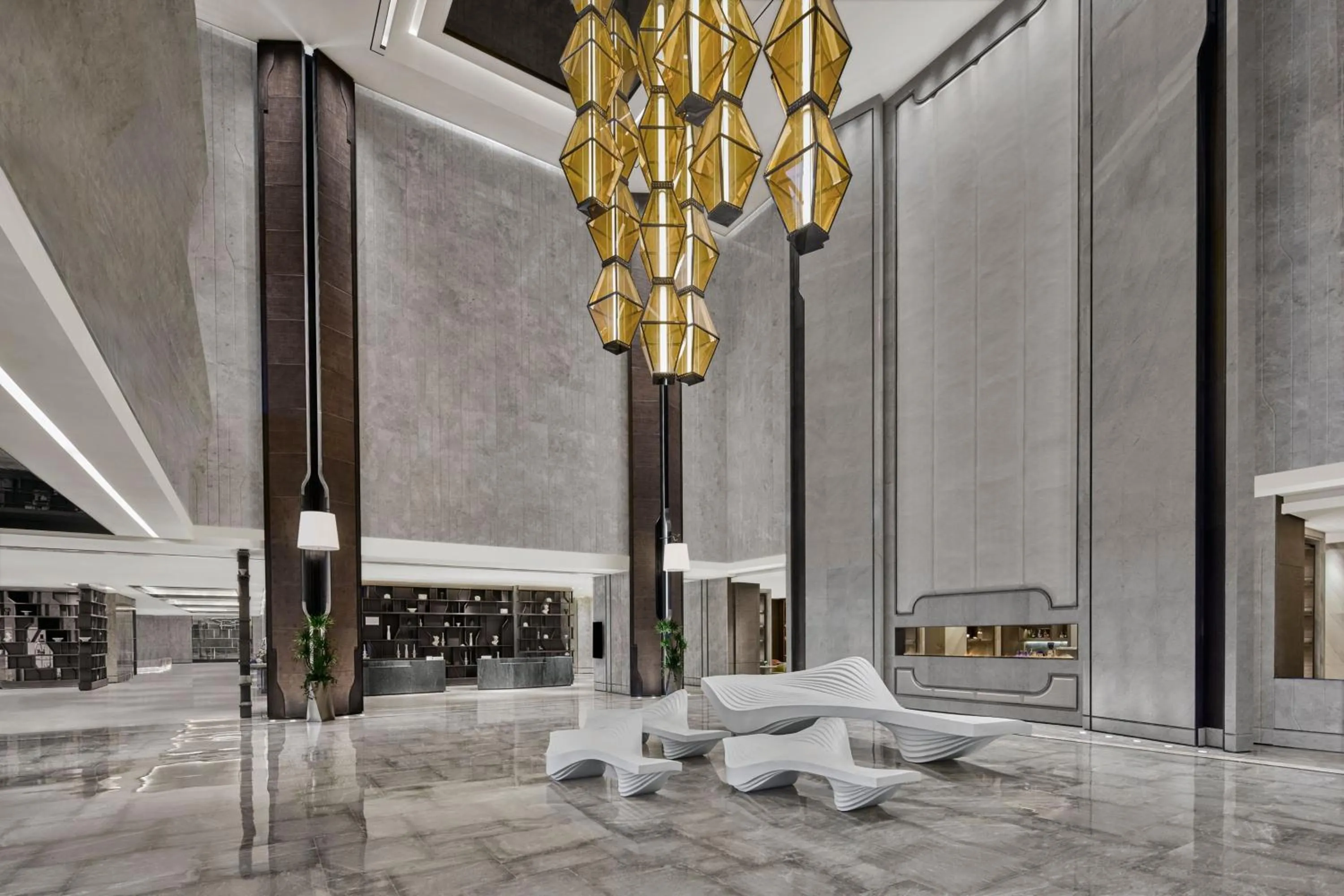 Lobby or reception in JW Marriott Hotel Taiyuan