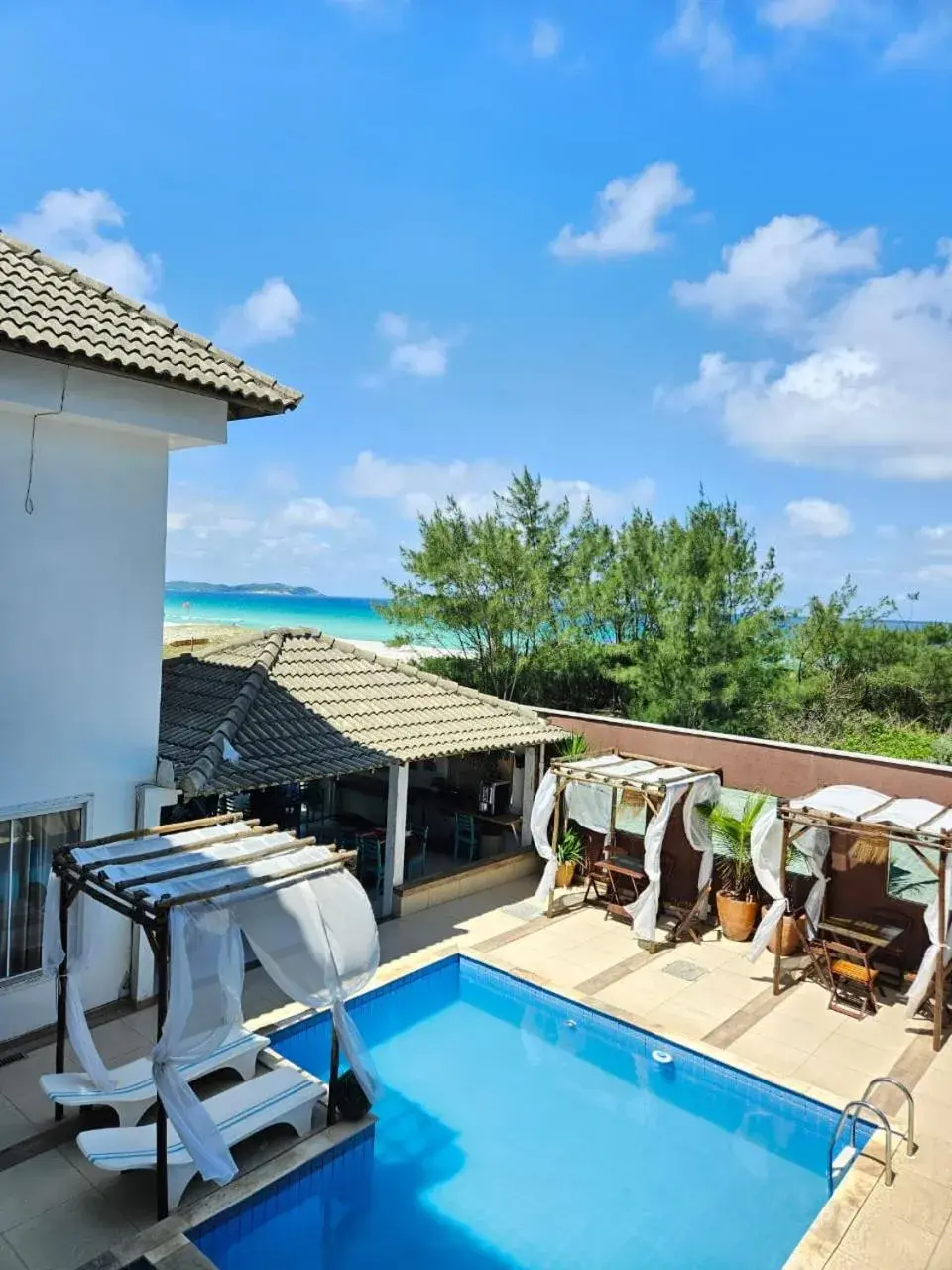 Pool view in Terra Nova Cabo Frio Front Beach Pool view in Terra Nova Cabo Frio Front Beach