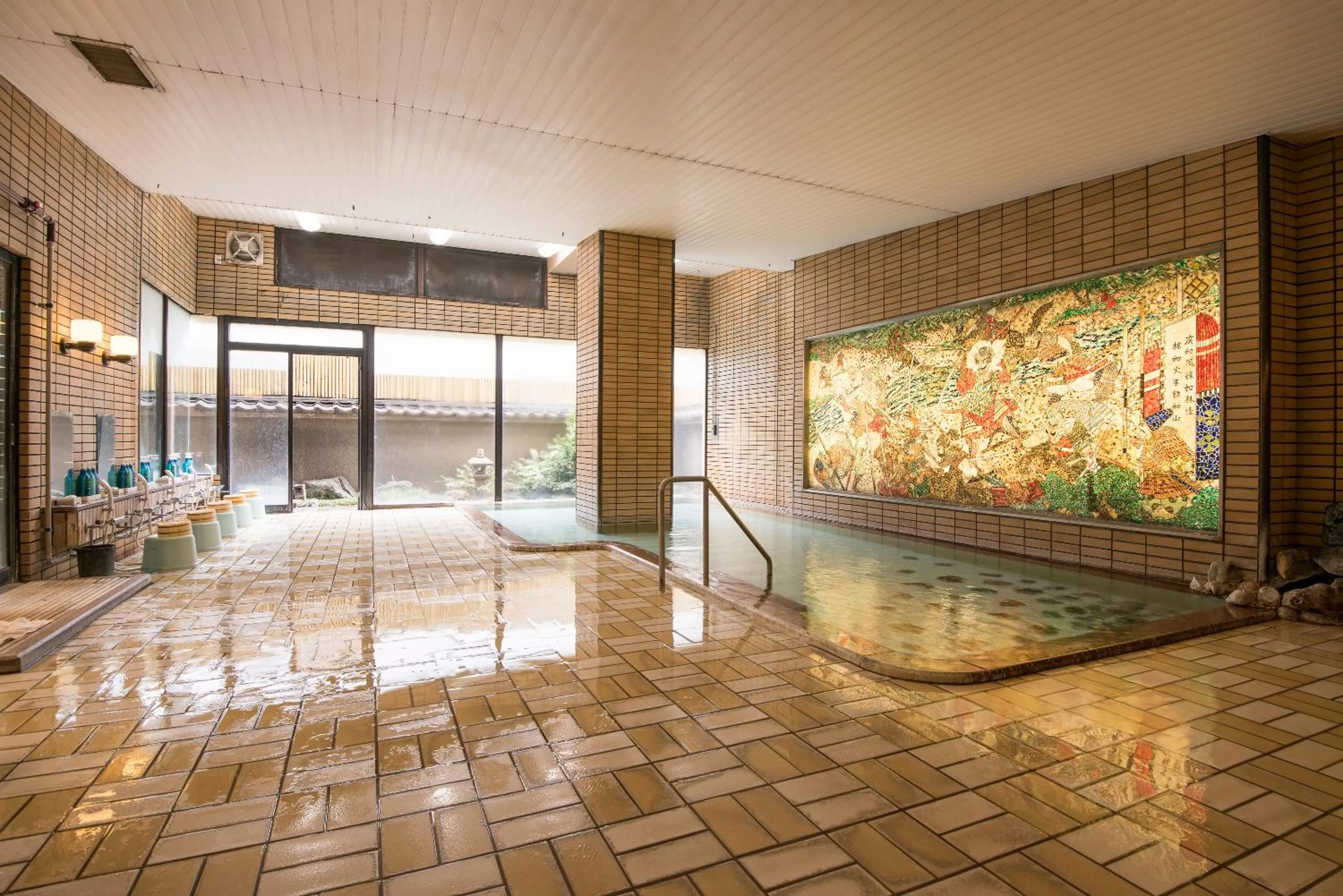 Hot Spring Bath in Isawa Tokiwa Hotel