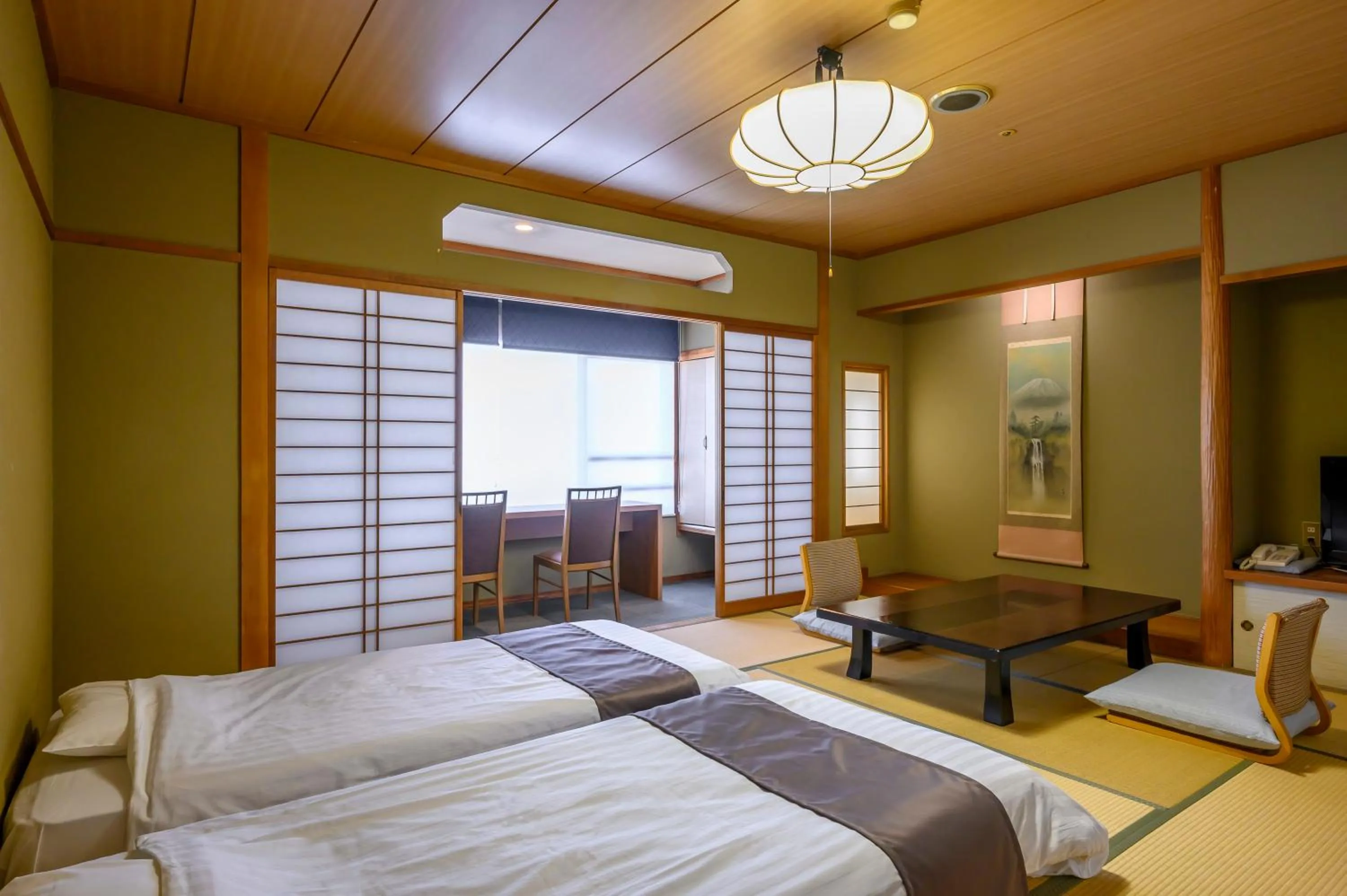 Bed in Isawa Tokiwa Hotel
