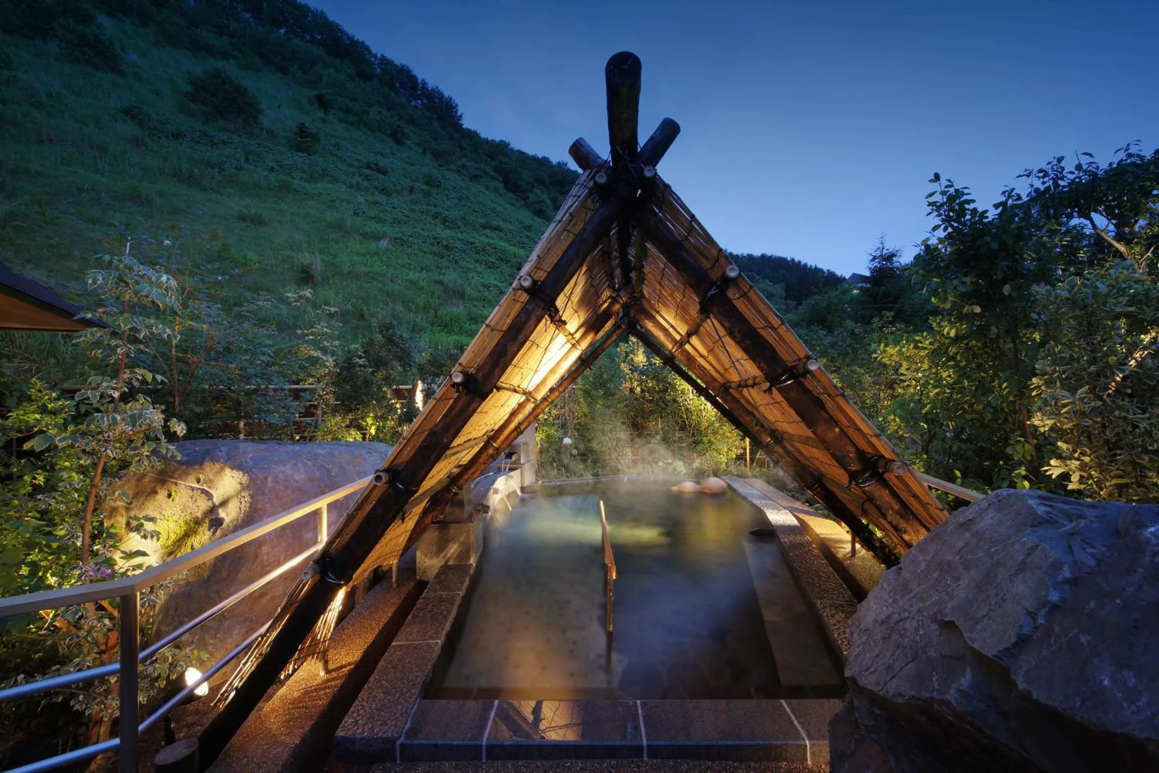 Open Air Bath in Hotel Shion