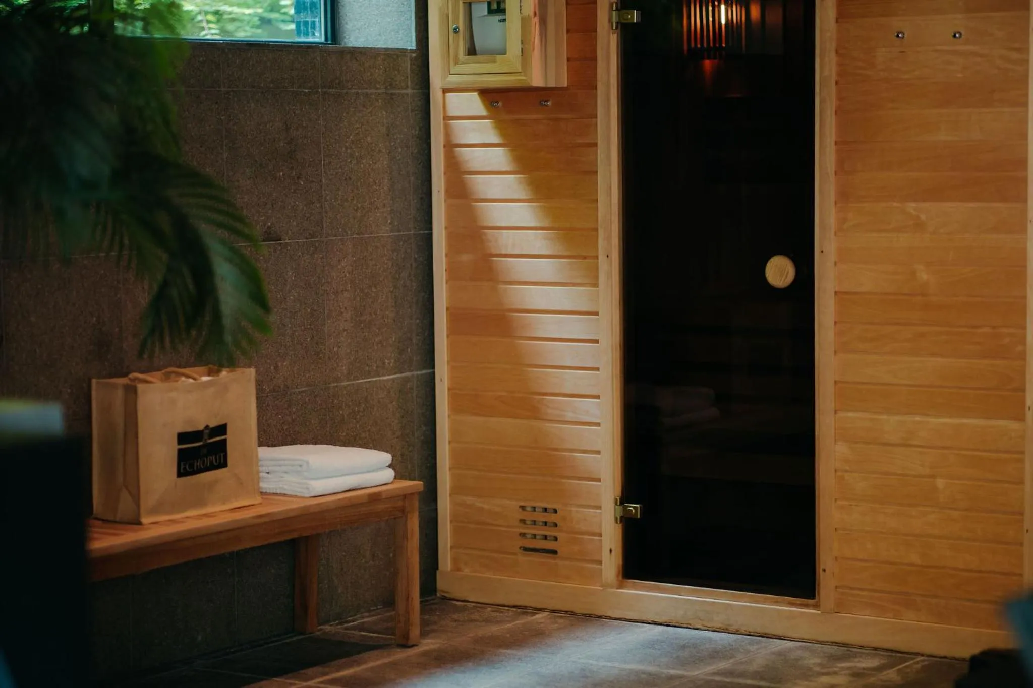 Sauna in Hotel Gastronomique de Echoput