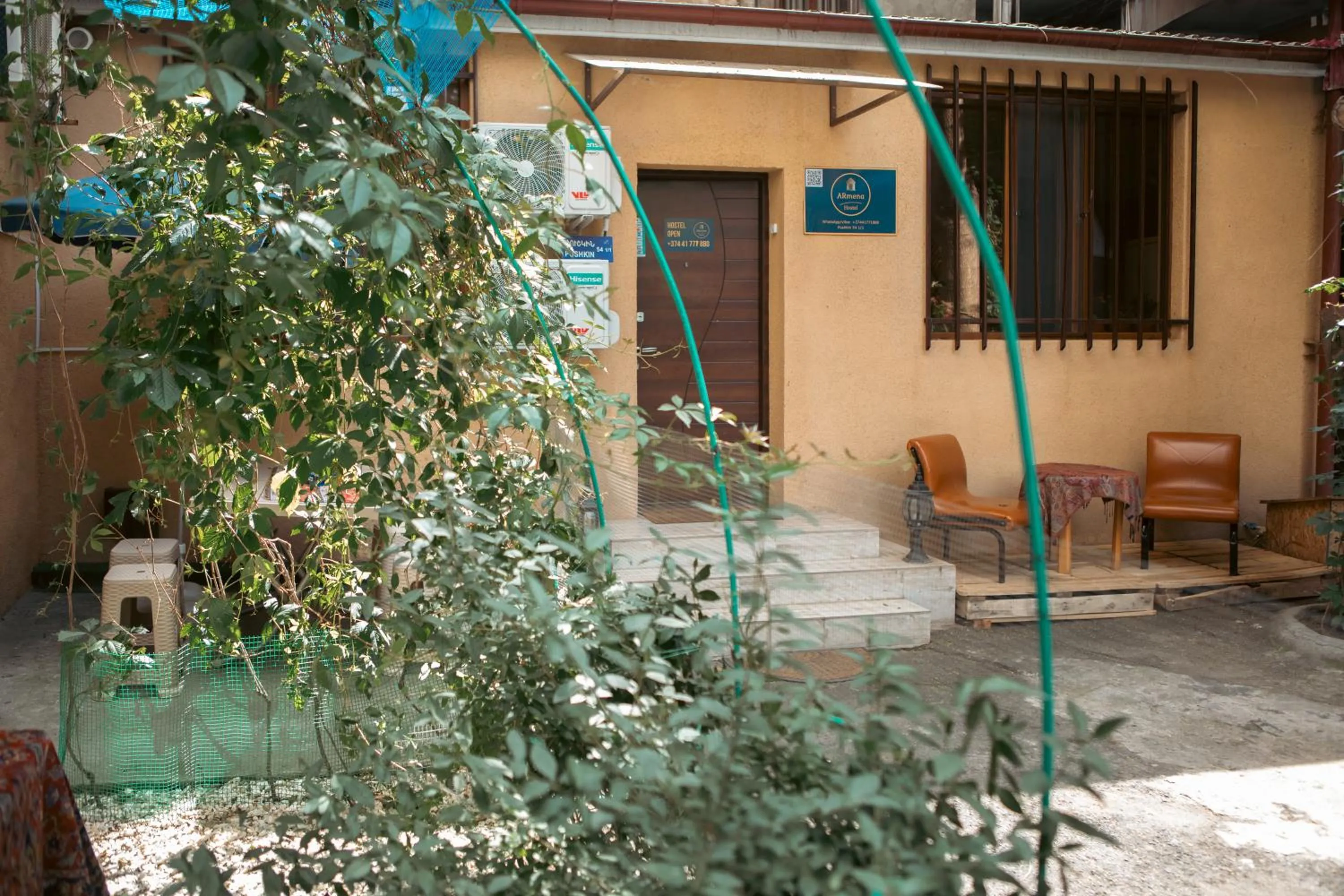 Garden view in Armena Hostel