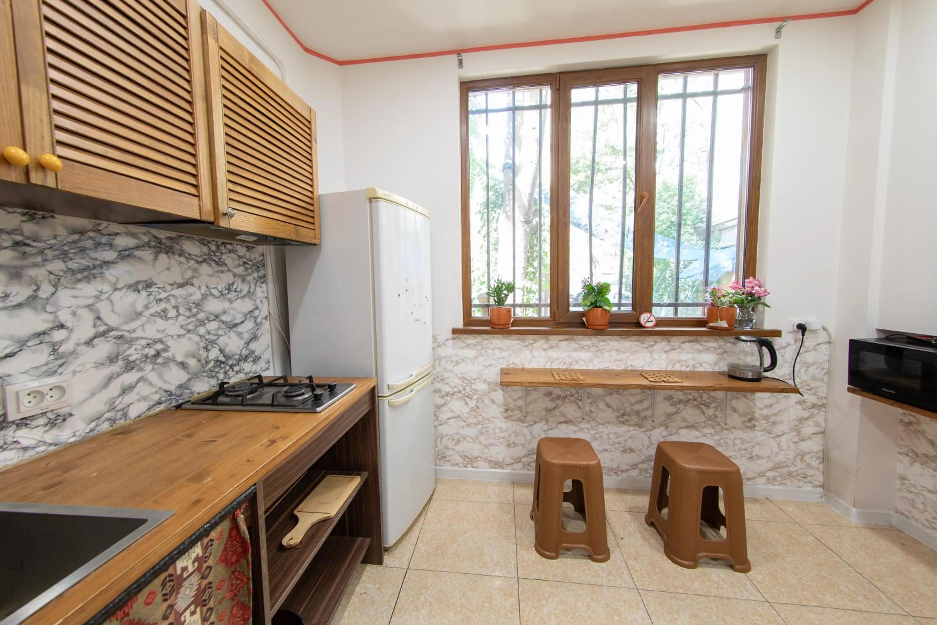 Kitchen or kitchenette in Armena Hostel