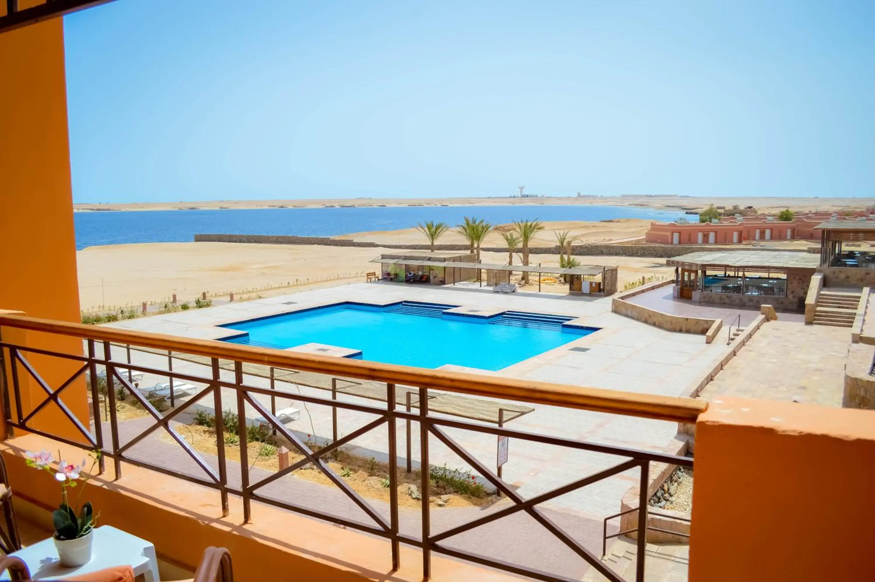 Balcony/Terrace, Pool View in Viva Blue Resort and Diving Sharm El Naga (Adults Only)