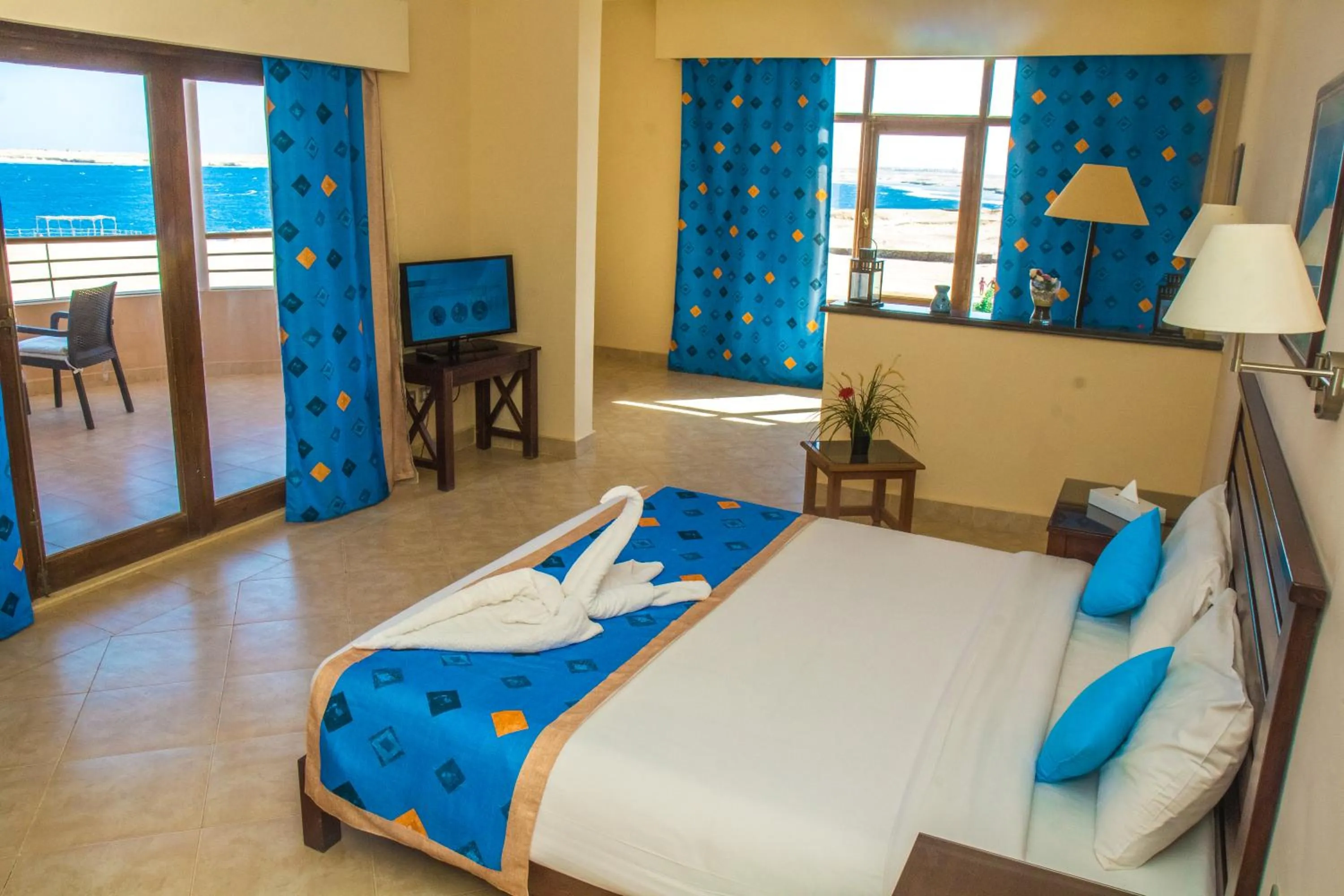 Bedroom in Viva Blue Resort and Diving Sharm El Naga (Adults Only)
