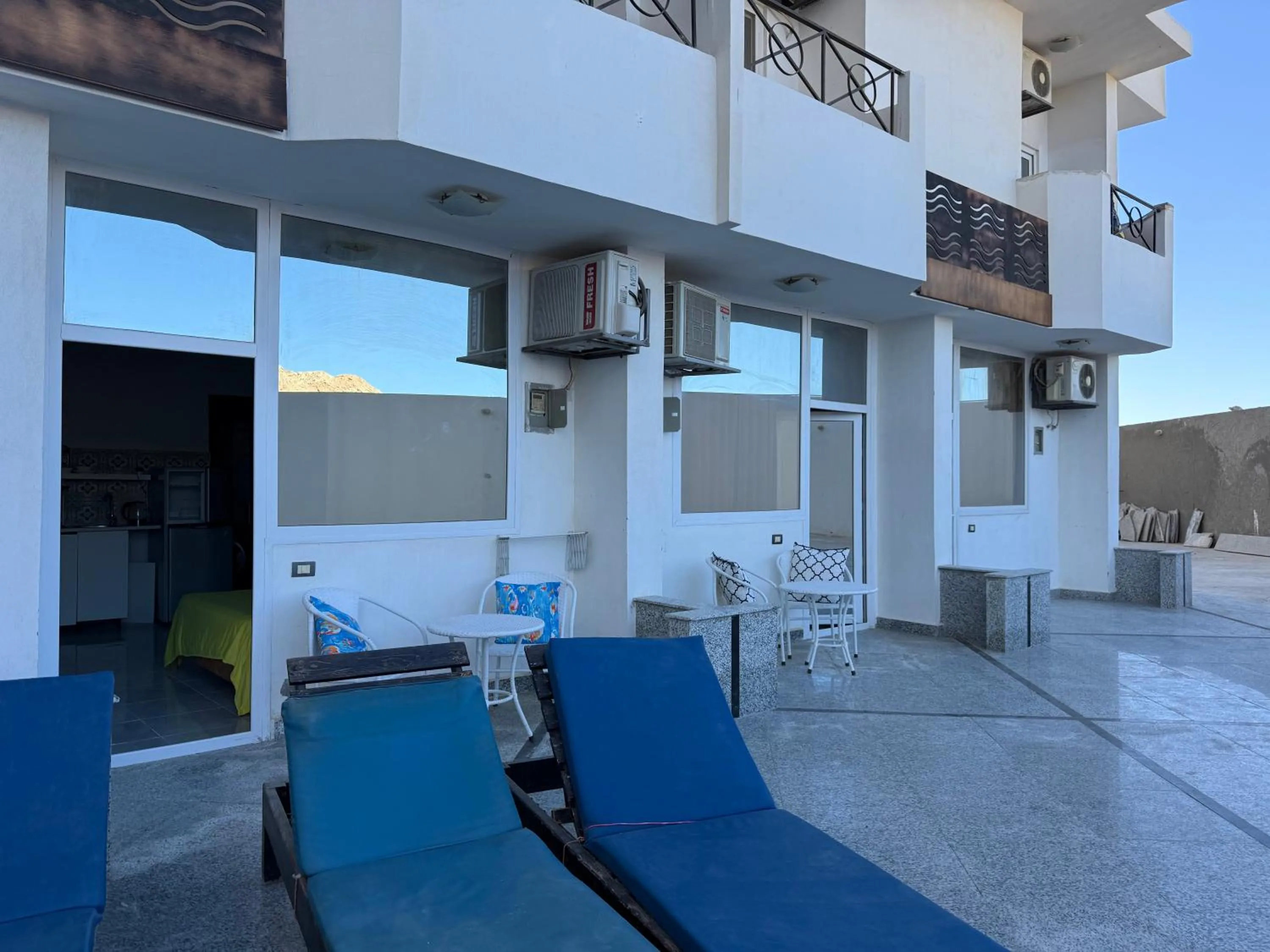 Pool view studio with terrace