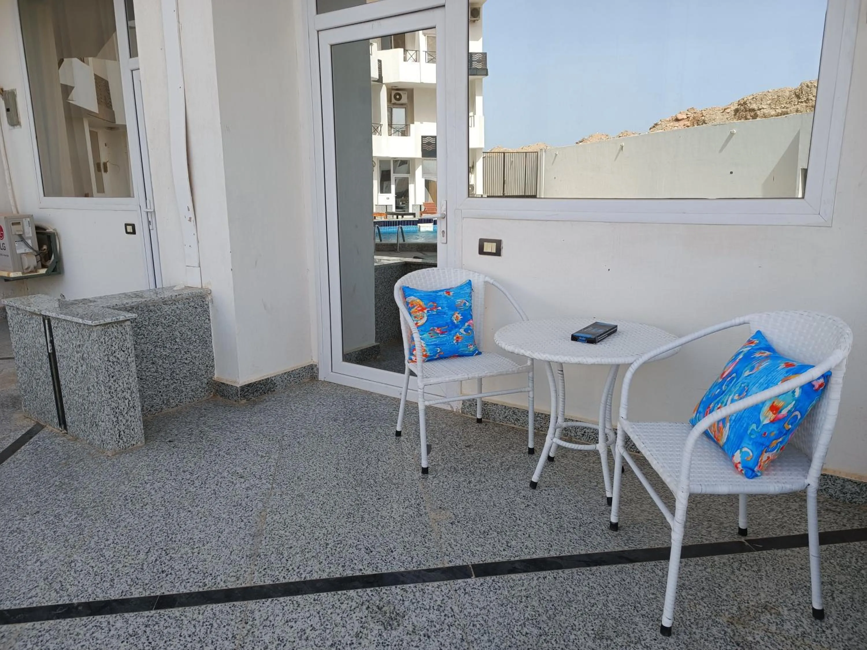 Pool view studio with terrace