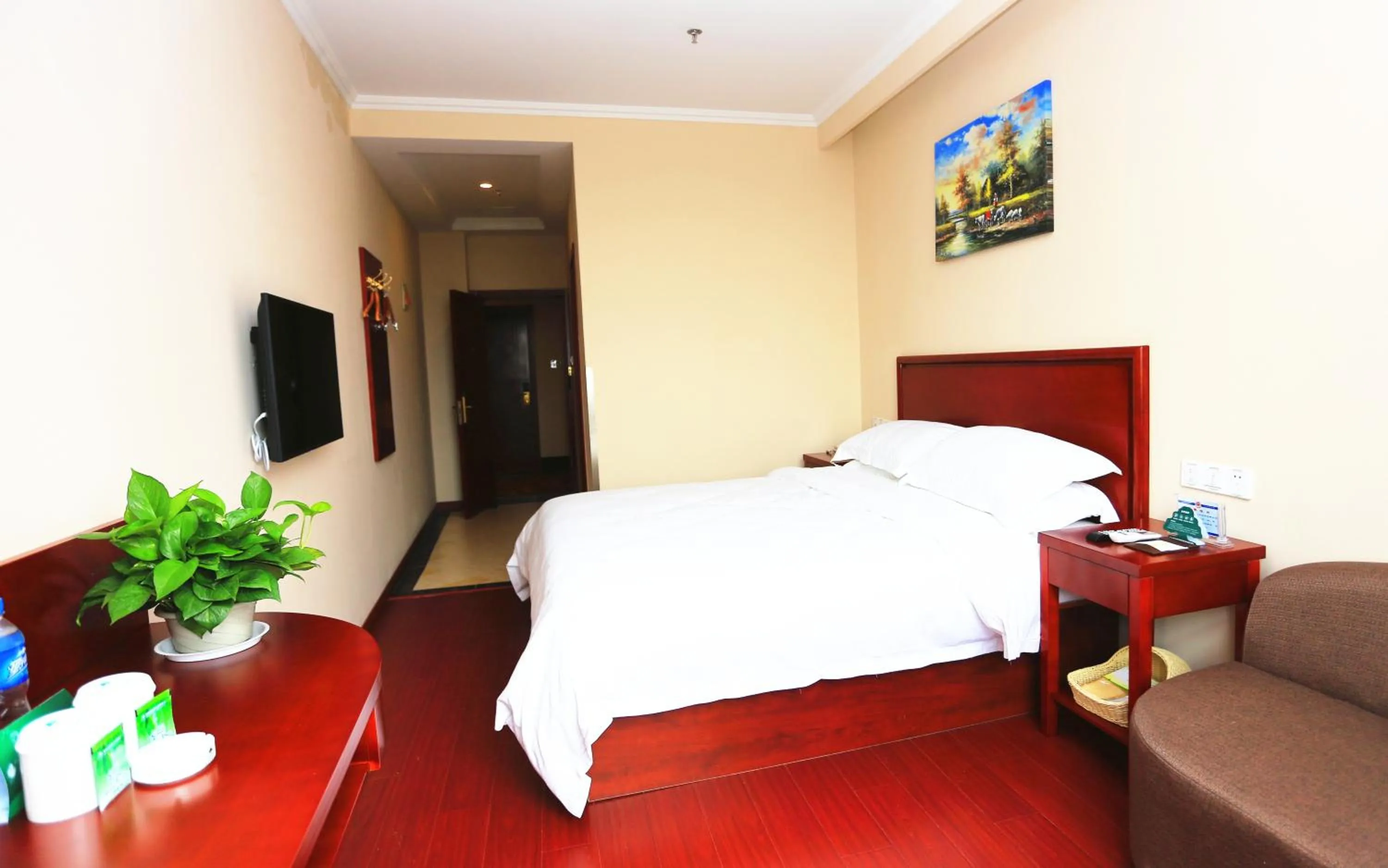 Decorative detail, Bed in Greentree Inn Mozitan Road Yiwu Small Commodities Wholesale City