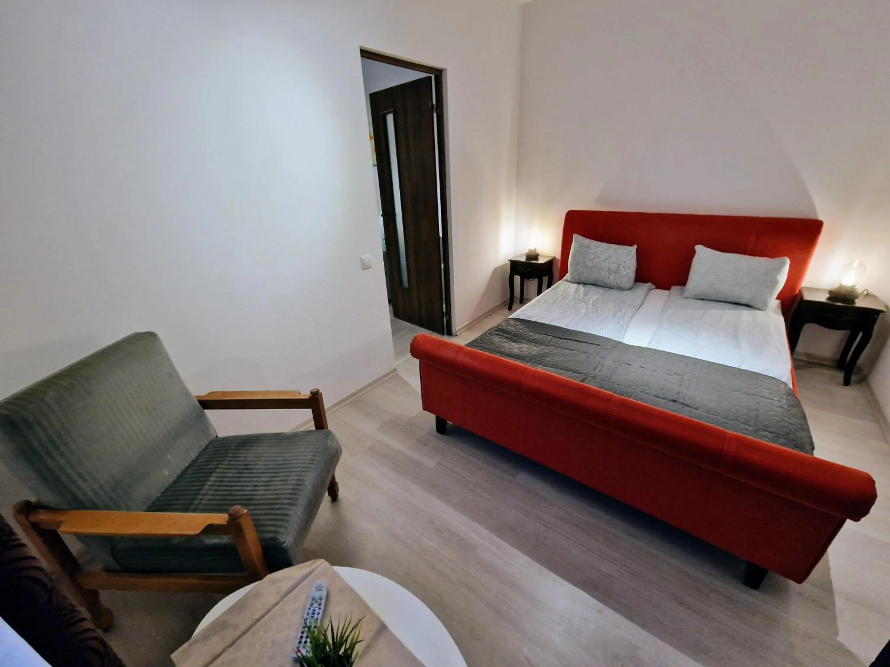 Bedroom, Bed in Main Square Apartments & More