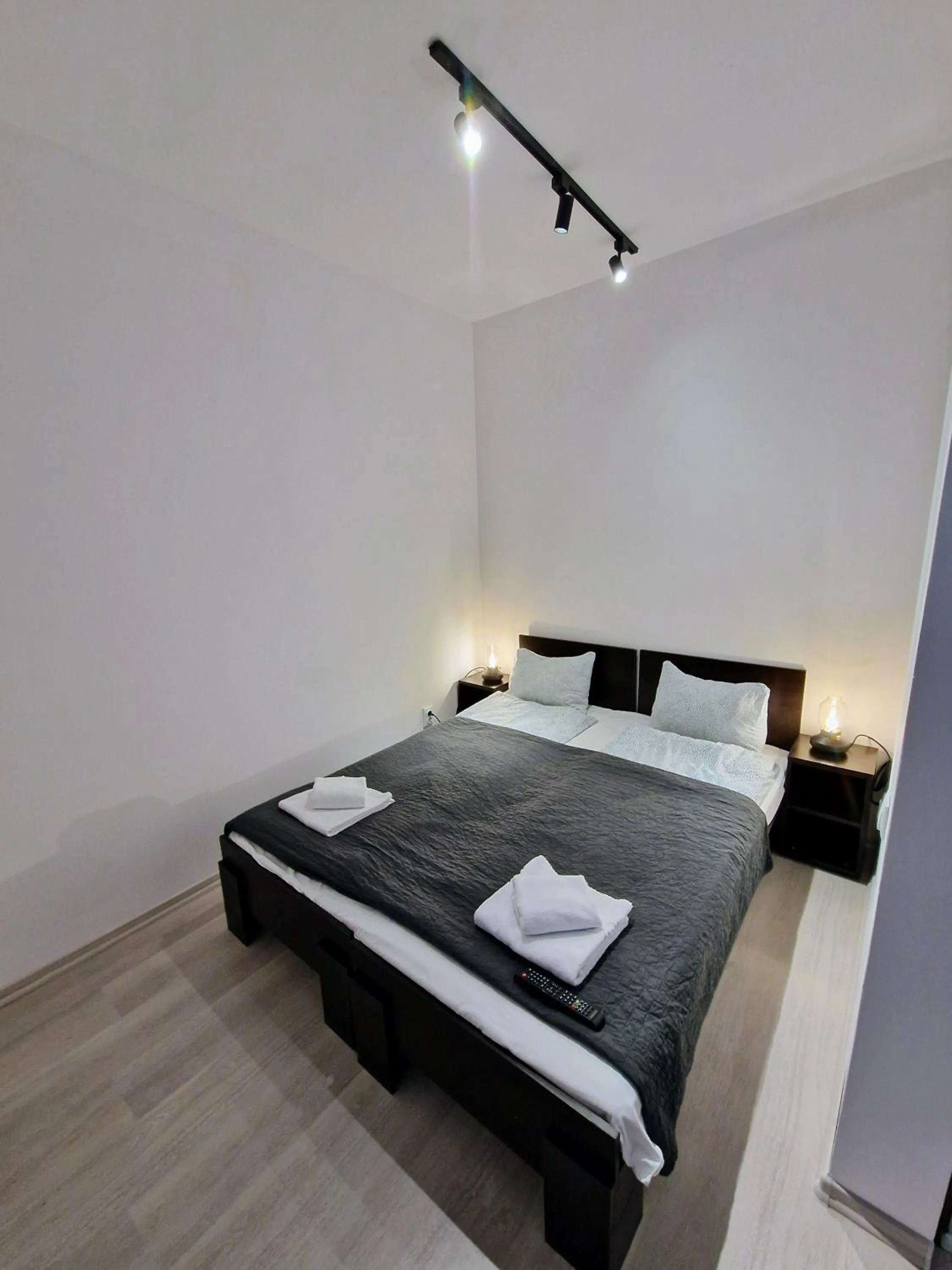 Bedroom, Bed in Main Square Apartments & More