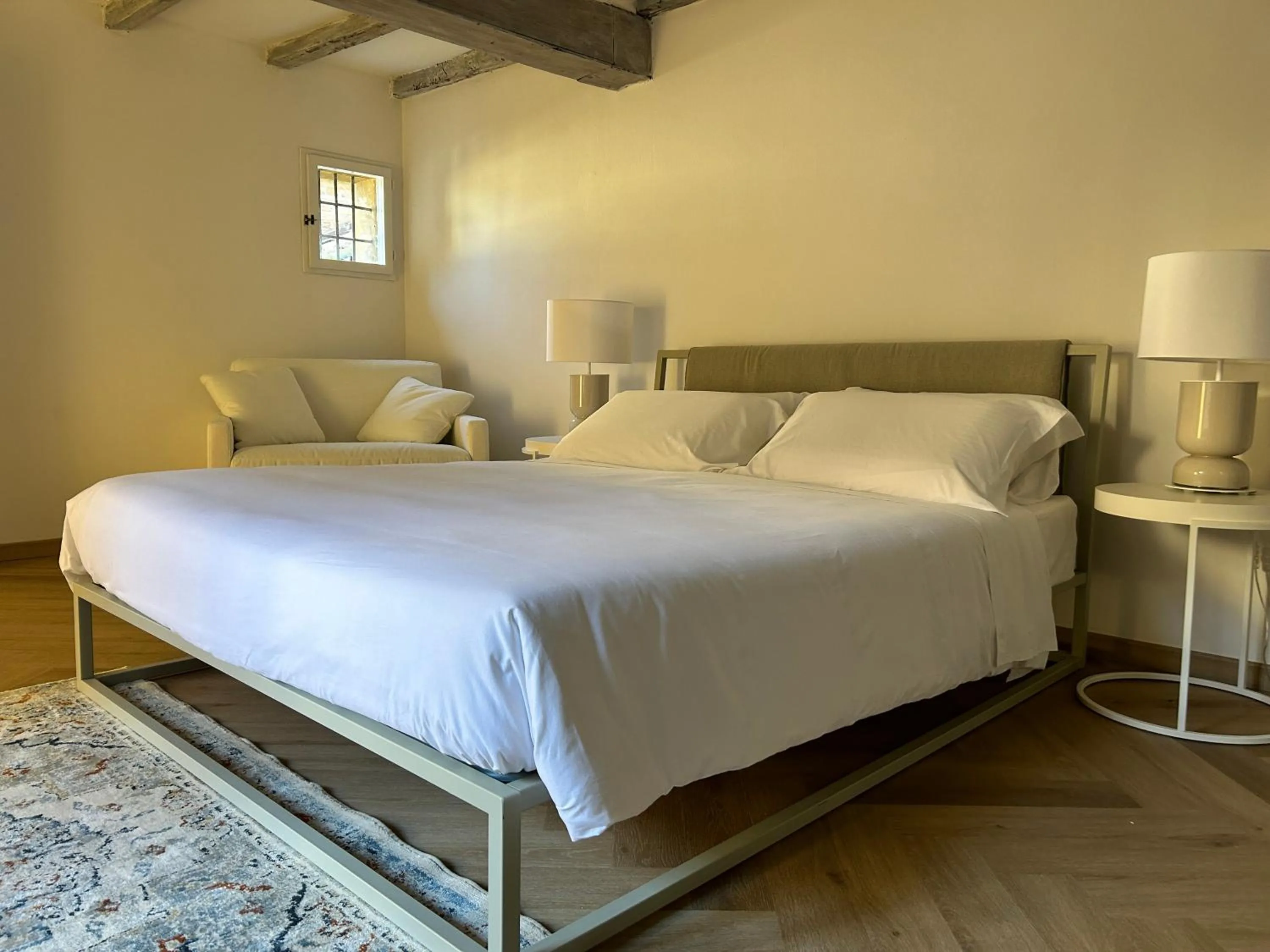 Bedroom, Bed in Frame Bologna
