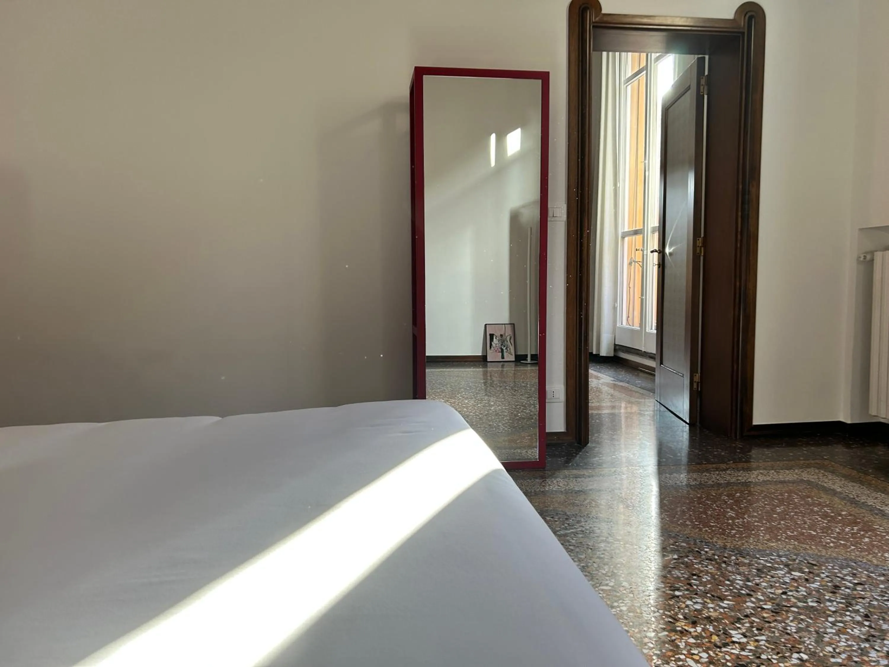 Bedroom, Bed in Frame Bologna