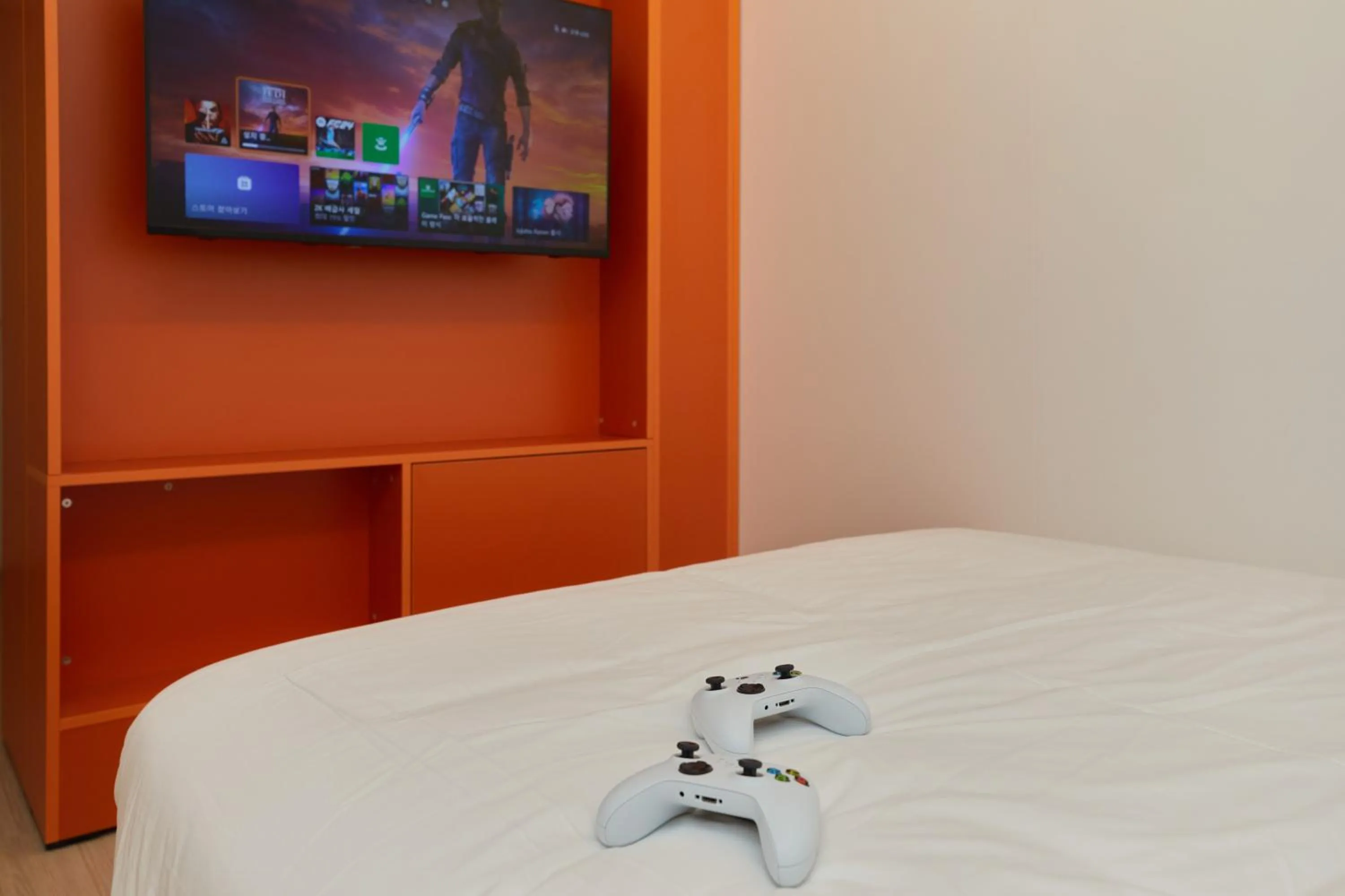 Bed in Aank Hotel Seoul Sinchon