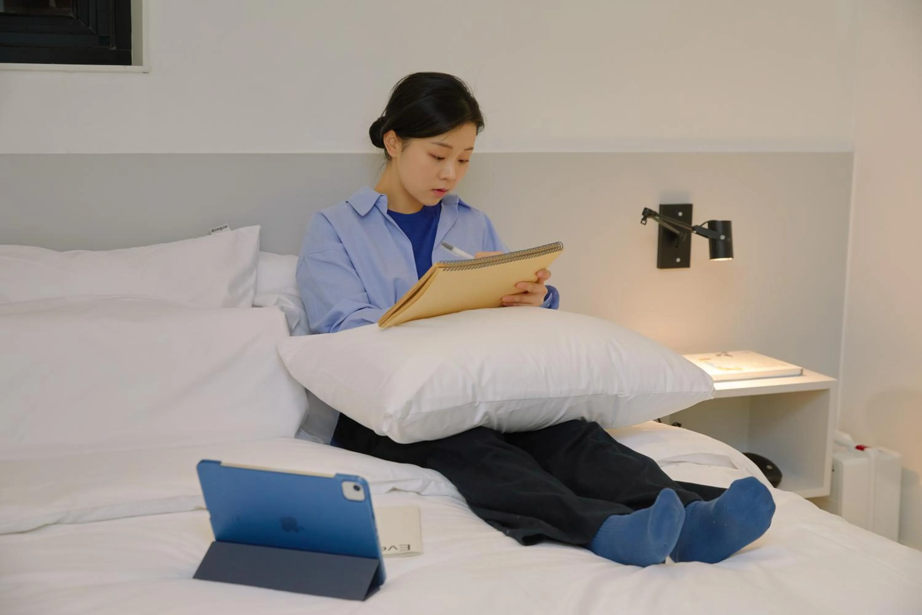 Bed in Aank Hotel Seoul Sinchon