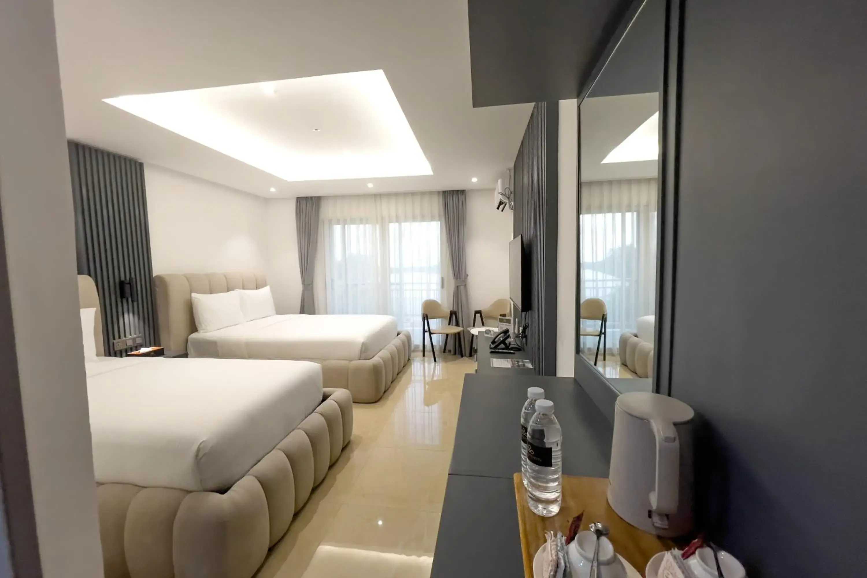 Bed in The Clover Hotel Angeles City Bed in The Clover Hotel Angeles City